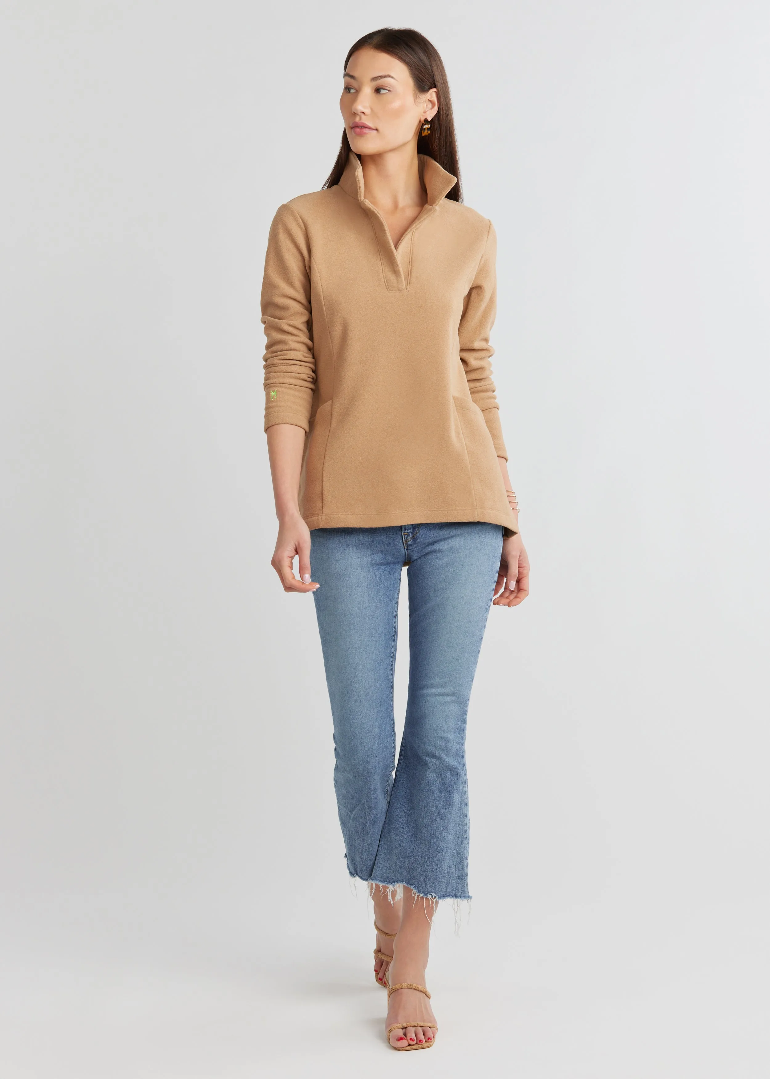 Wildwood Top in Terry Fleece (Camel) sold by Dudley Stephens product image thumbnail 2