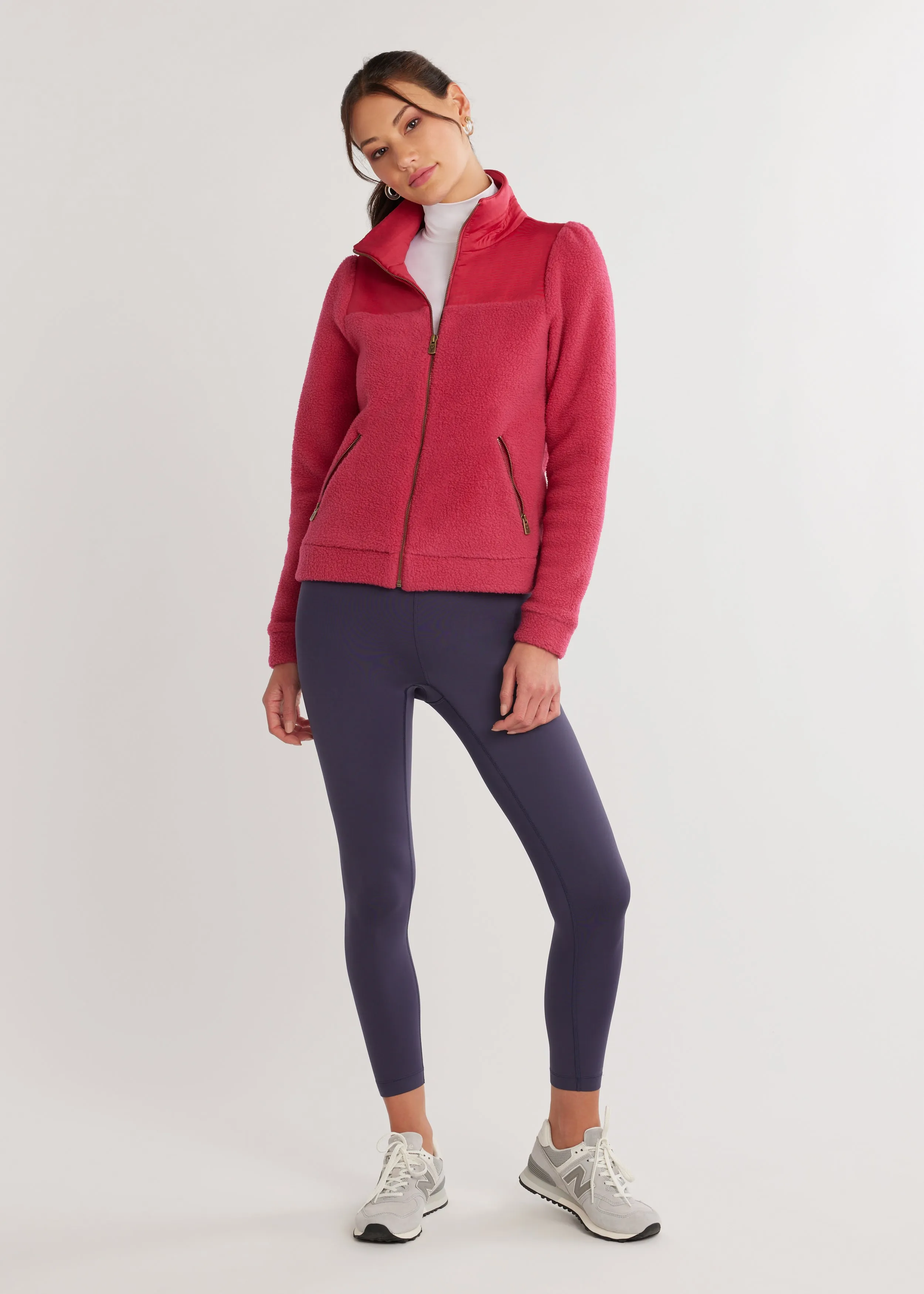 Quincy Jacket in Sherpa Fleece (Berry) sold by Dudley Stephens product image thumbnail 4