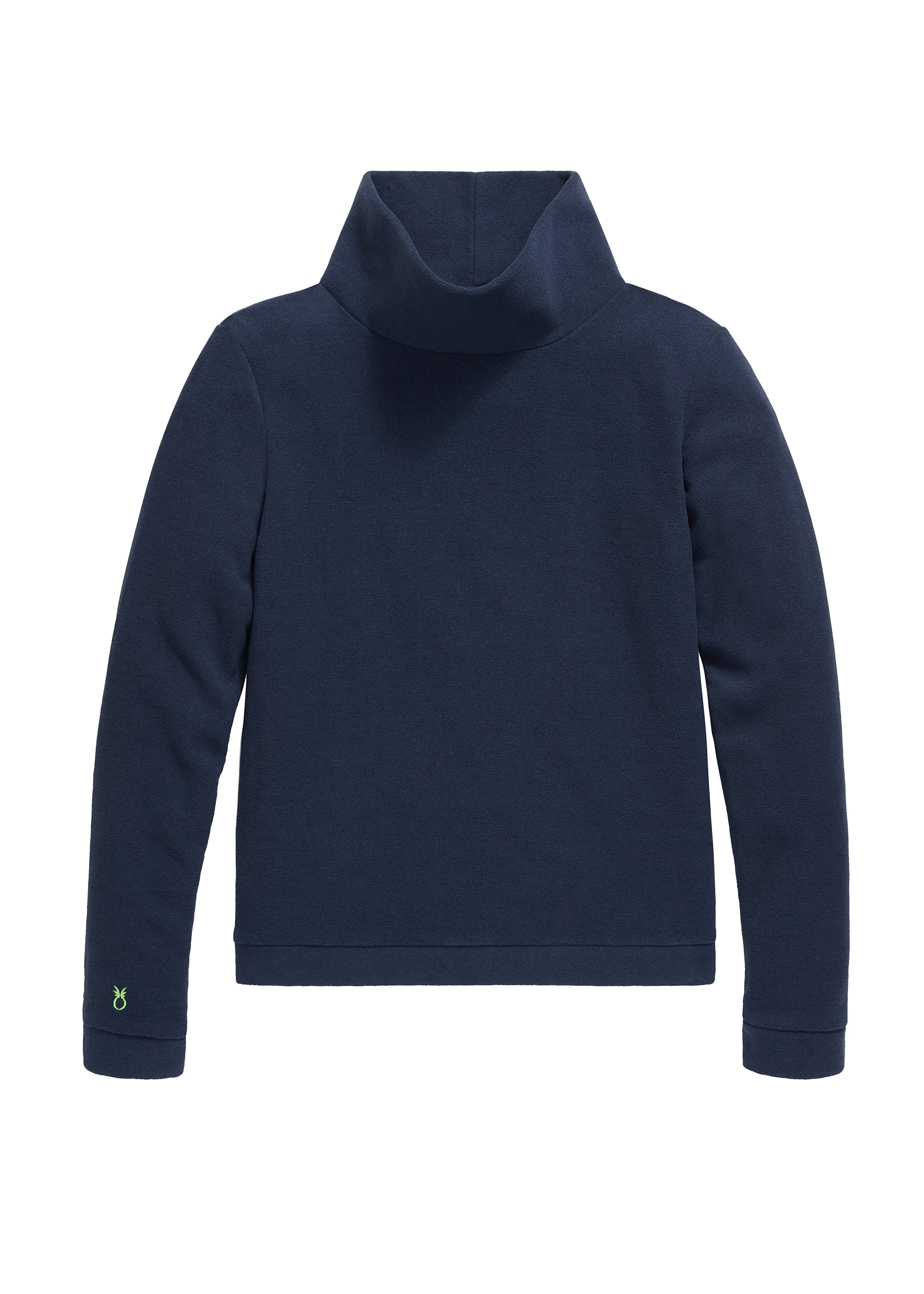 Park Slope Turtleneck in Terry Fleece (Navy) sold by Dudley Stephens