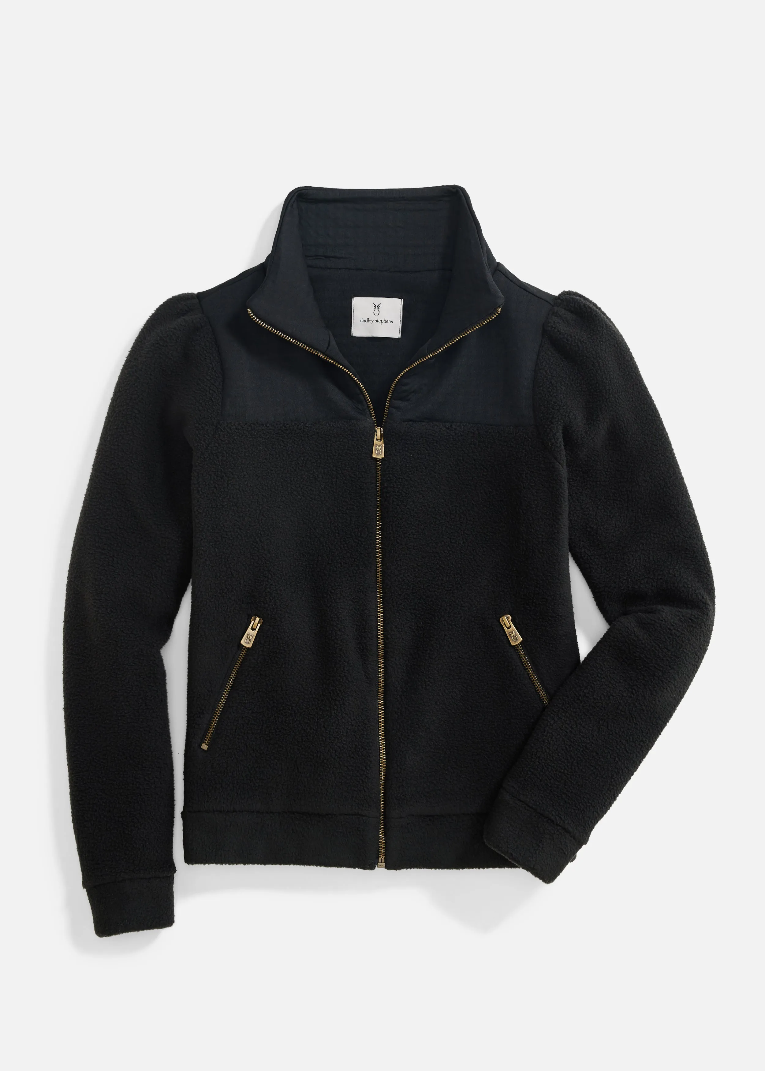 Quincy Jacket in Sherpa Fleece (Black) sold by Dudley Stephens product image thumbnail 4
