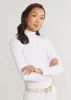 Kiawah Turtleneck in Repreve® Stretch (White) sold by Dudley Stephens