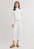 Kiawah Turtleneck in Repreve® Stretch (White) sold by Dudley Stephens