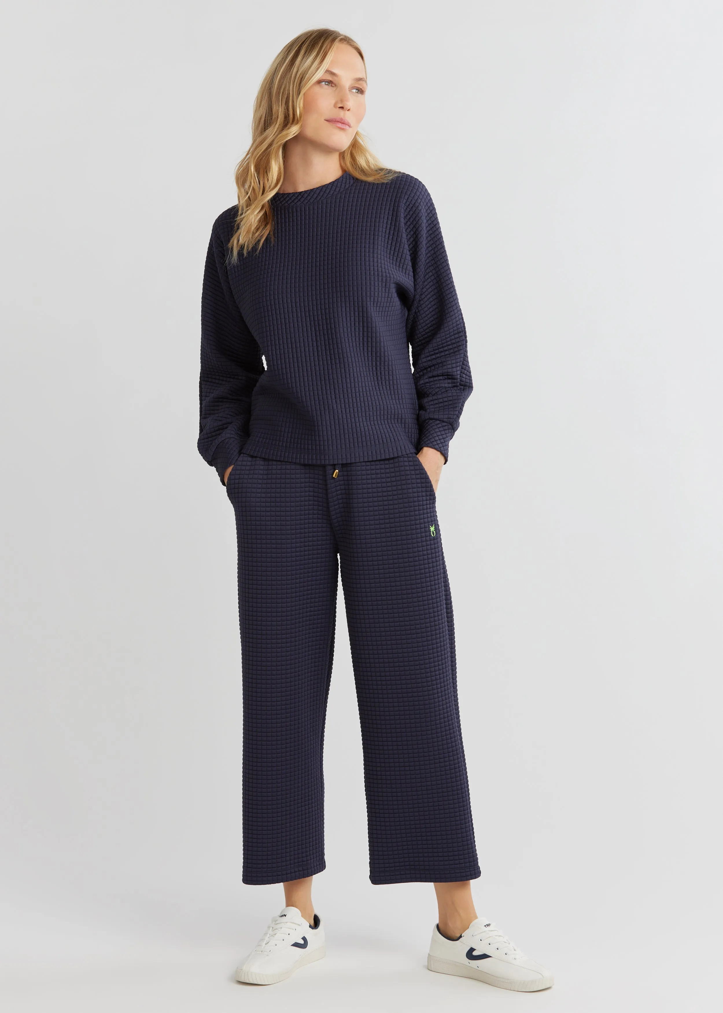 P'town Pullover in Waffle (Navy) sold by Dudley Stephens product image thumbnail 2