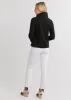 Juliet Turtleneck in Vello Fleece (Black) sold by Dudley Stephens