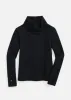 Juliet Turtleneck in Vello Fleece (Black) sold by Dudley Stephens