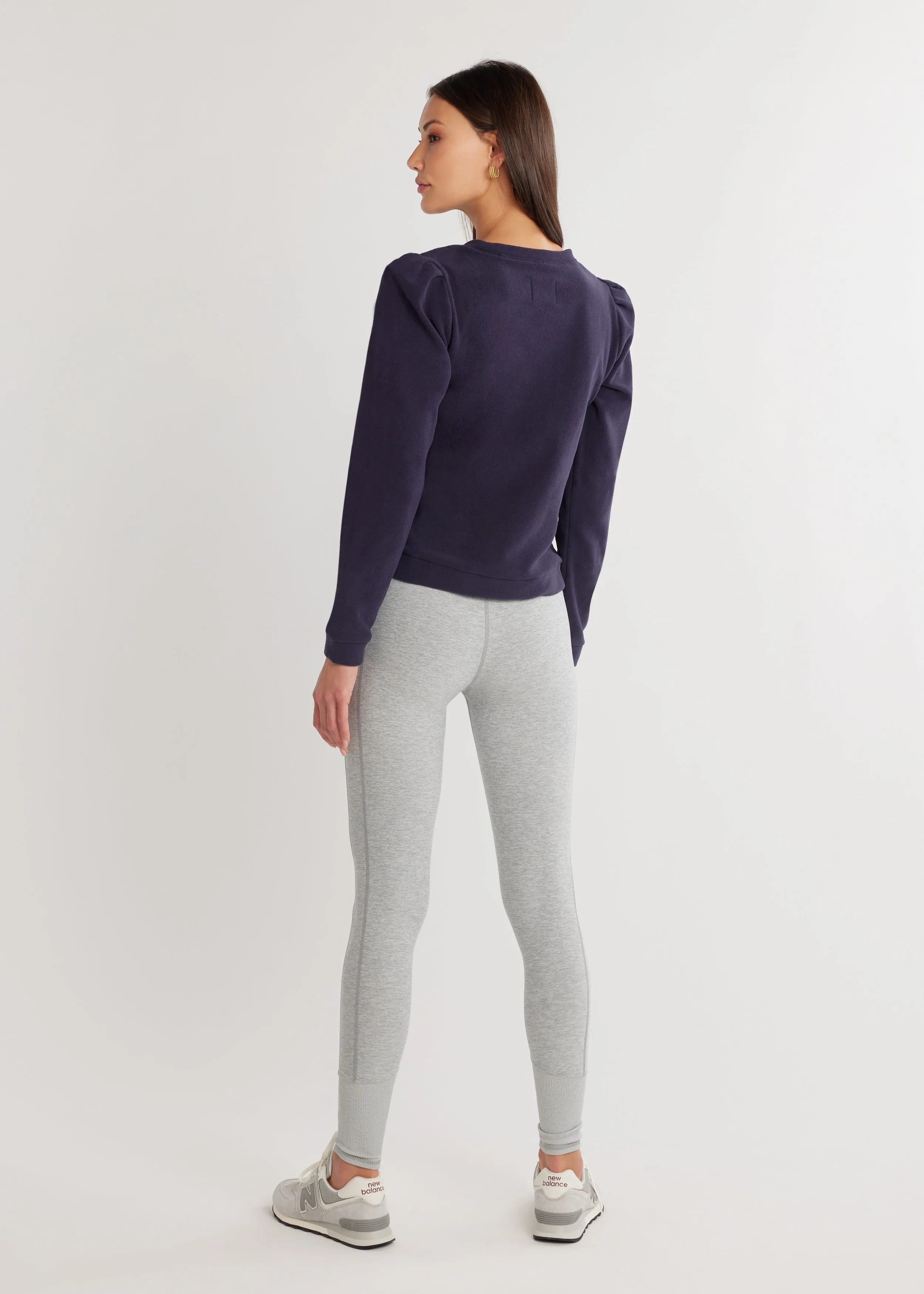 Shoreham Crewneck in Terry Fleece (Navy) sold by Dudley Stephens product image thumbnail 4