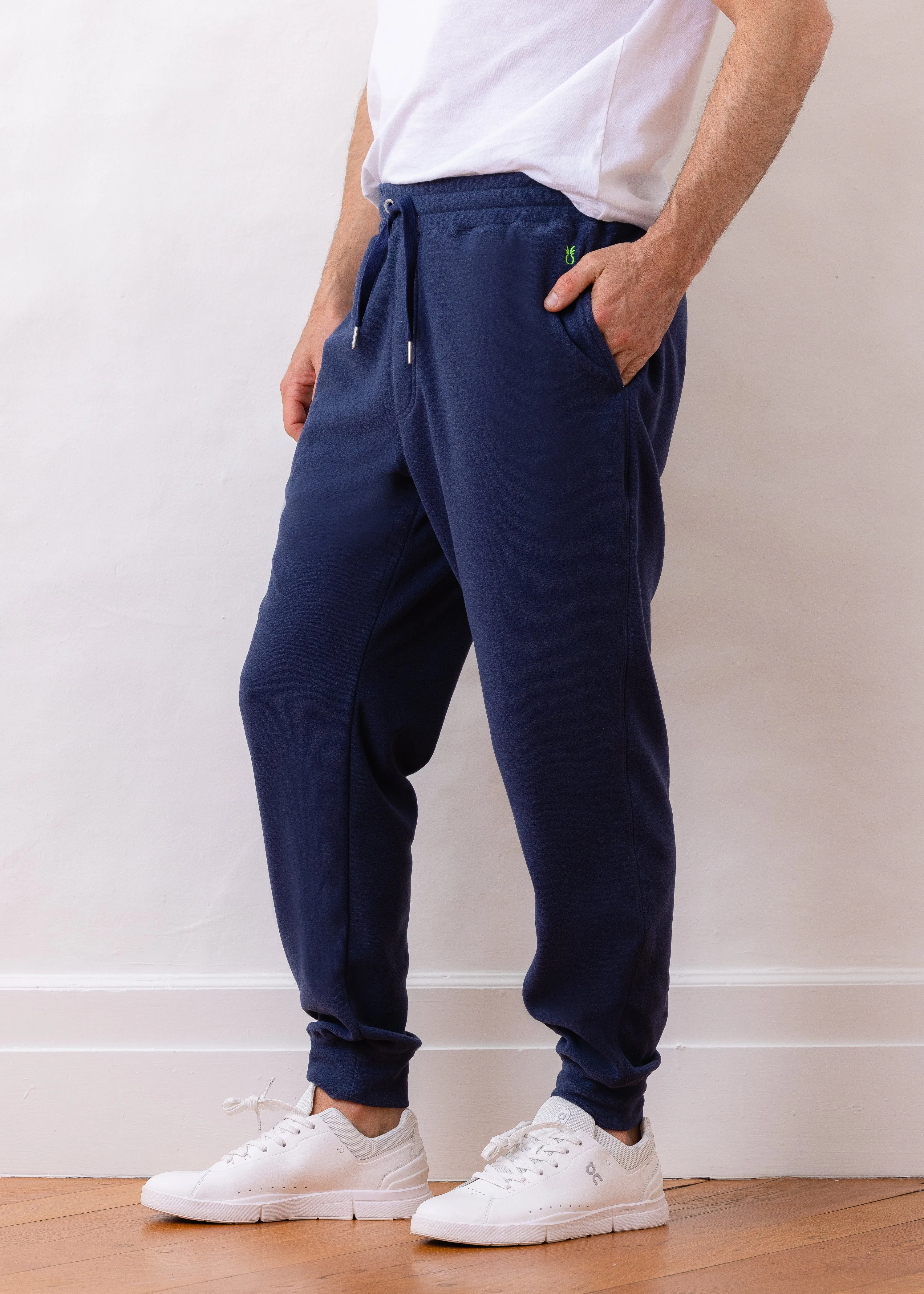 Men's Jones Street Joggers in Terry Fleece (Navy) sold by Dudley Stephens product image thumbnail 2