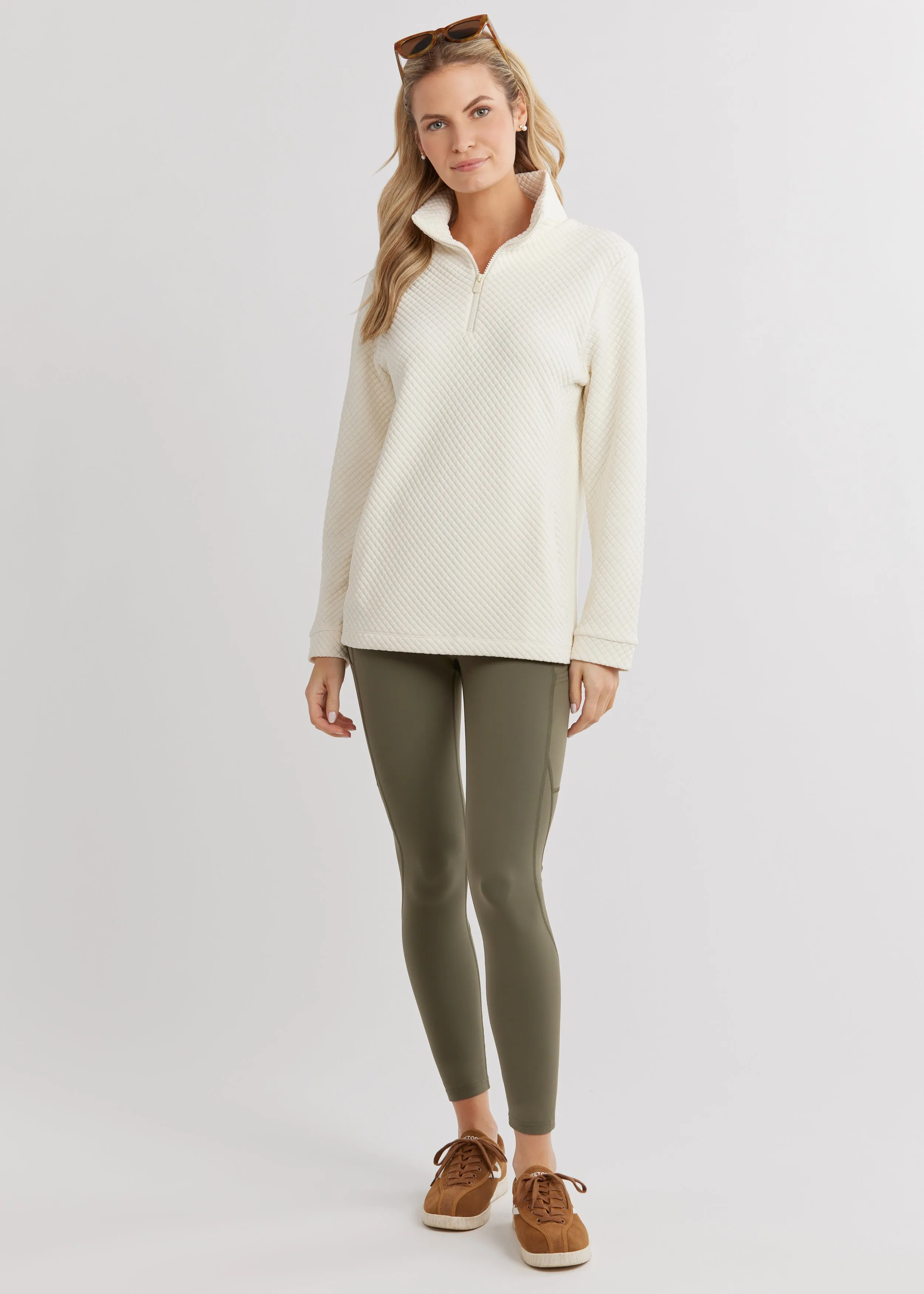 Pocomo Pullover in Waffle (Cream) sold by Dudley Stephens product image thumbnail 2