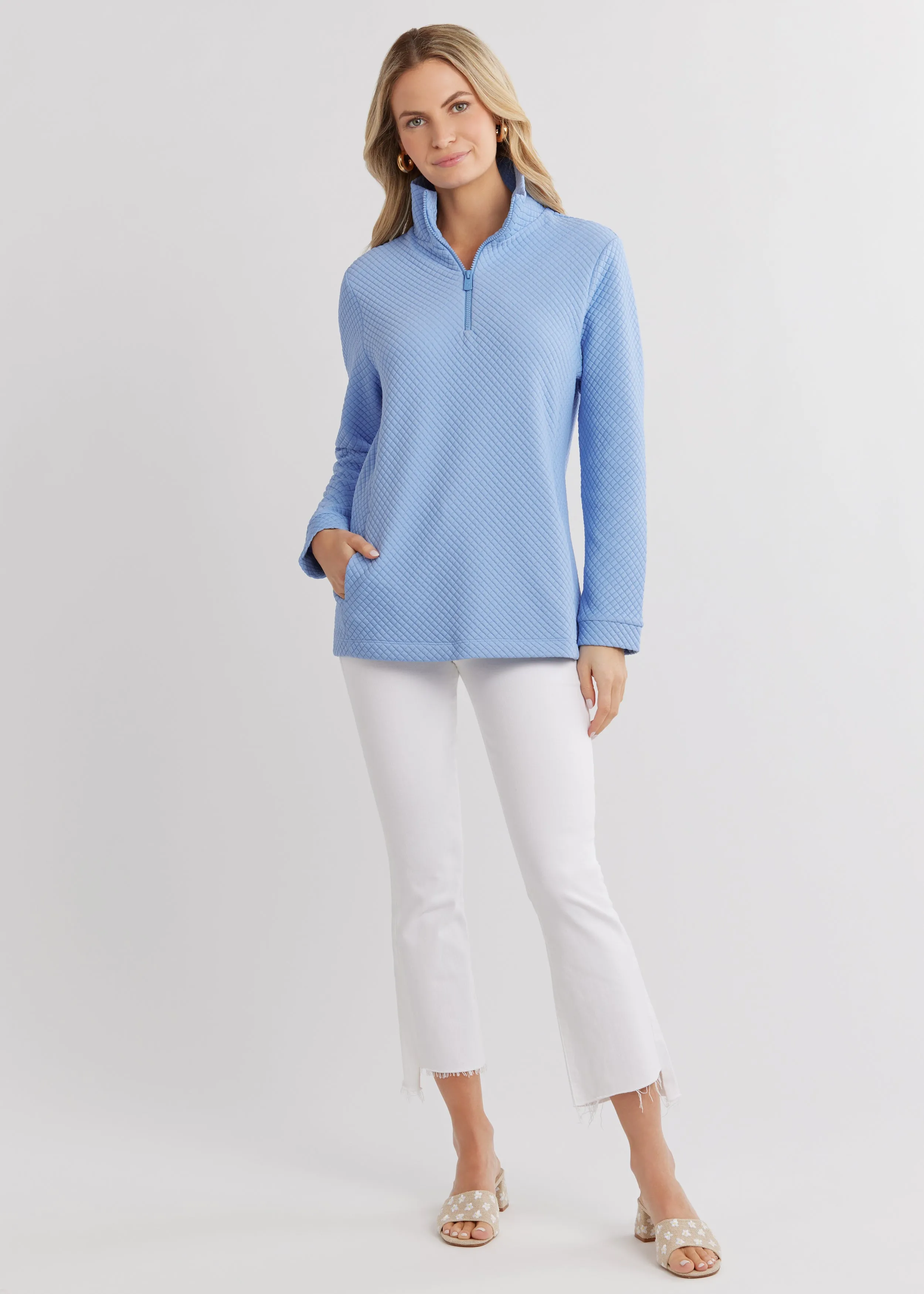 Pocomo Pullover in Waffle (Periwinkle) sold by Dudley Stephens product image thumbnail 3