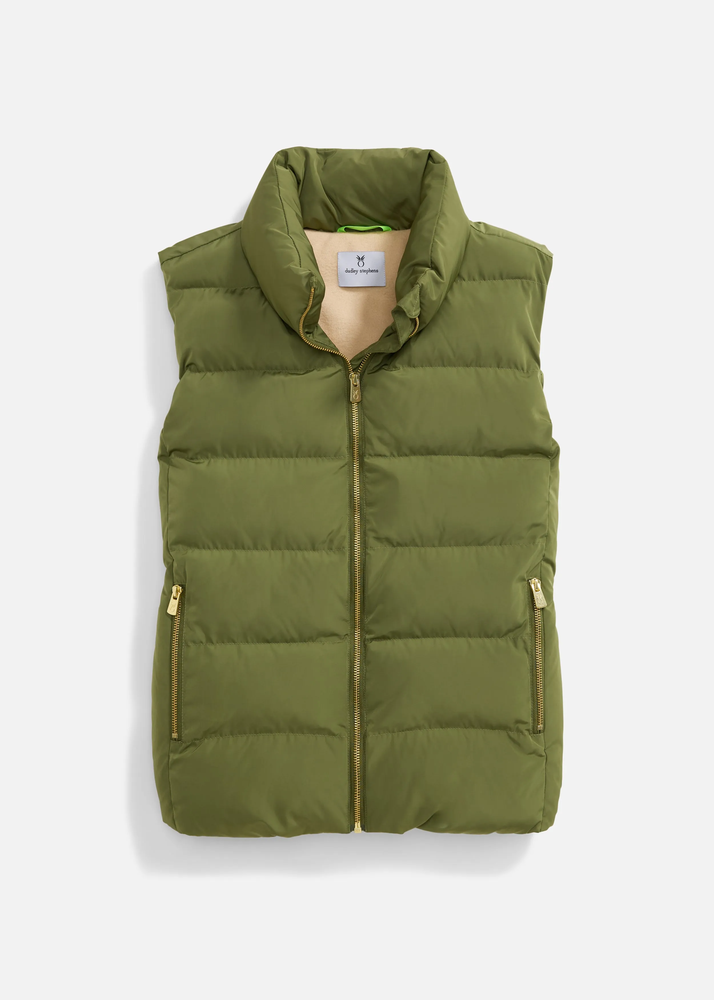Marin Vest in Lustre Puff (Army Green) sold by Dudley Stephens product image thumbnail 5