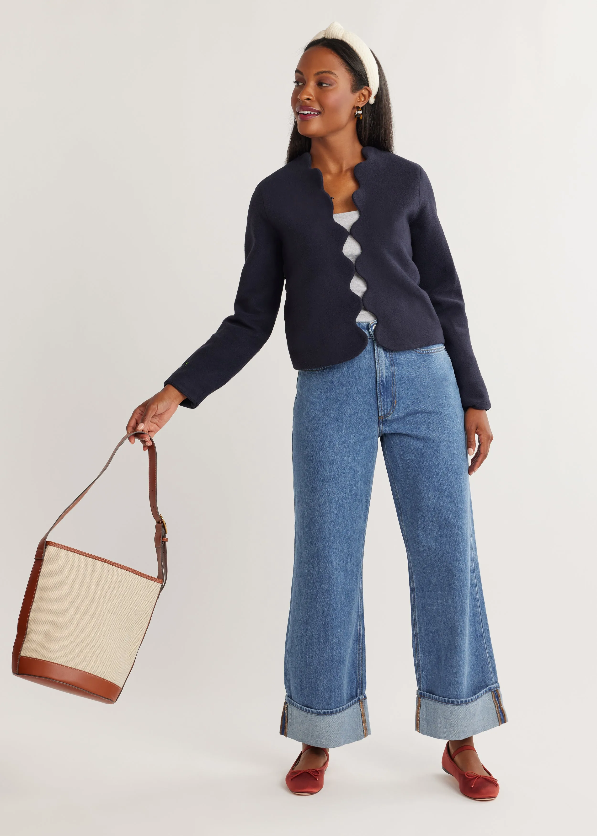 Coach House Blazer in Vello Fleece (Navy) sold by Dudley Stephens product image thumbnail 2