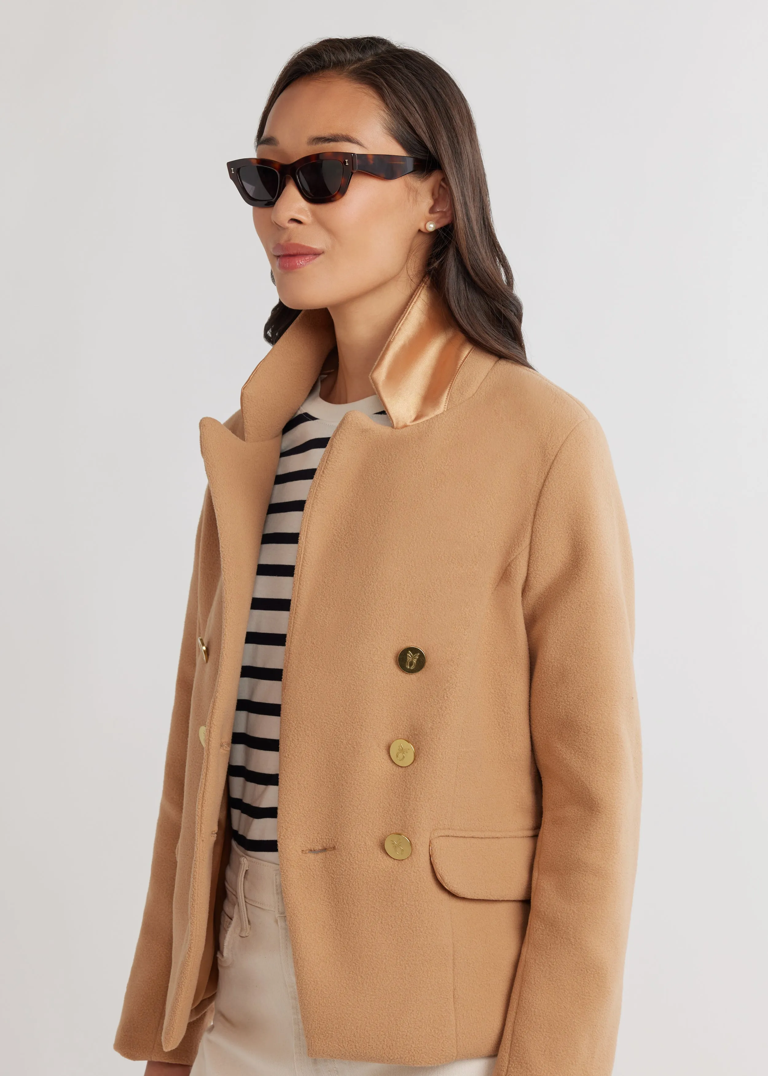 Mead Point Blazer in Vello Fleece (Camel) sold by Dudley Stephens product image thumbnail 3