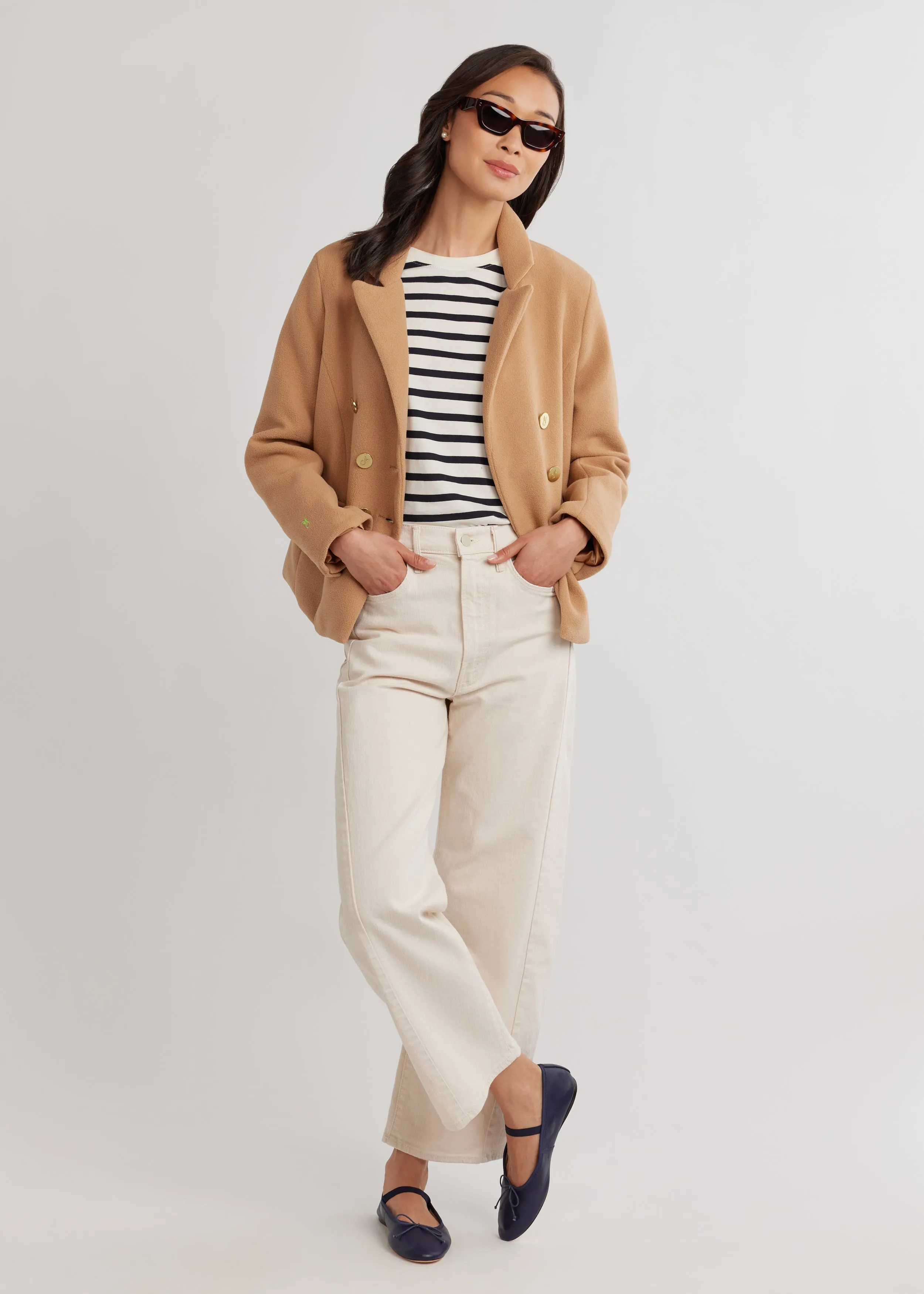 Mead Point Blazer in Vello Fleece (Camel) sold by Dudley Stephens product image thumbnail 2