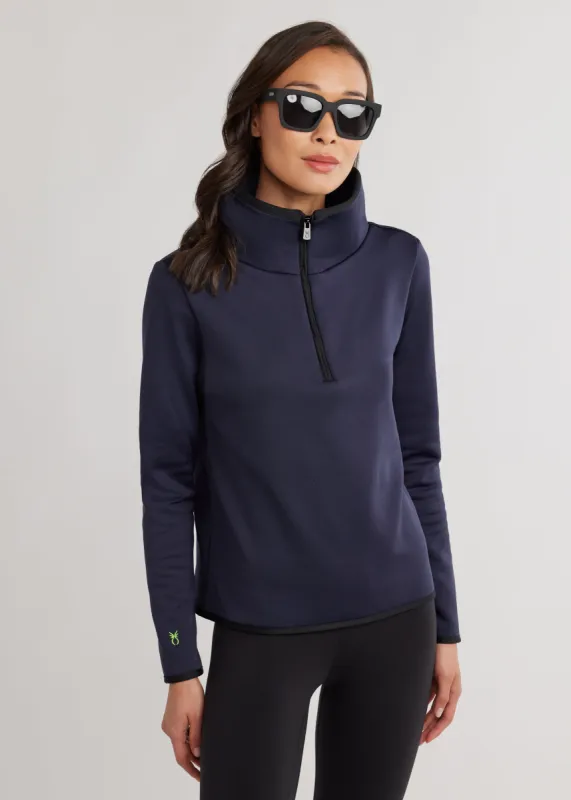 Chapel Hill Pullover in Power Stretch (Navy) sold by Dudley Stephens