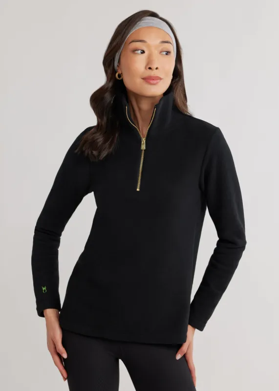 Manchester Pullover in Vello Fleece (Black) sold by Dudley Stephens