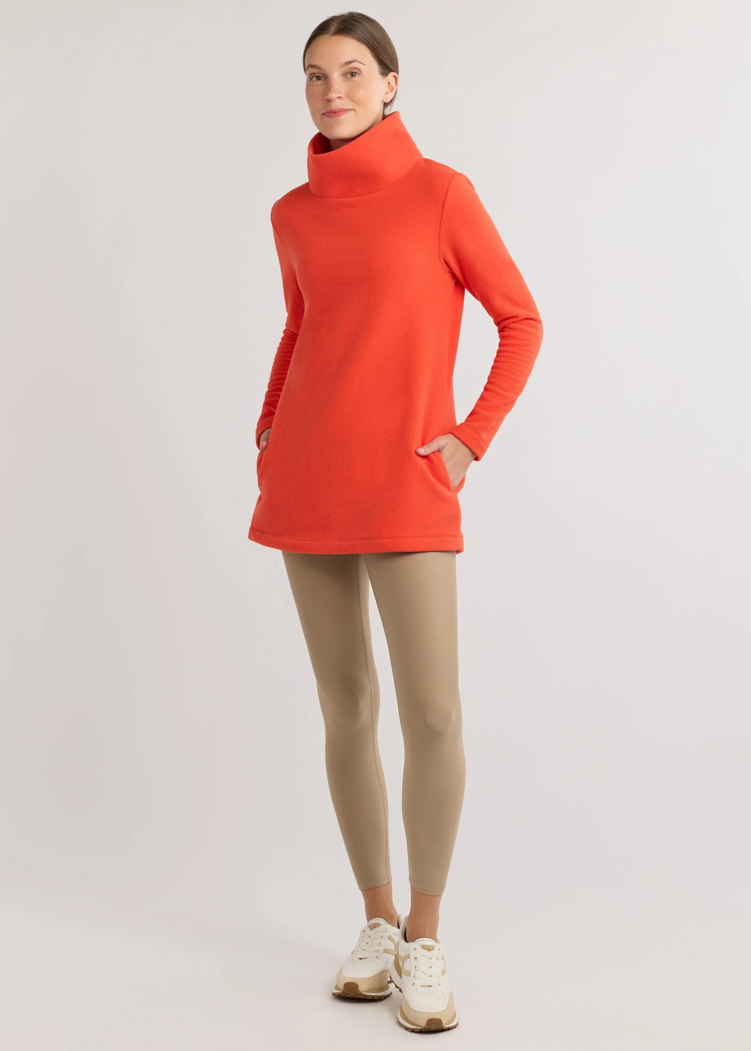Cobble Hill Turtleneck in Vello Fleece (Paprika) sold by Dudley Stephens product image thumbnail 2
