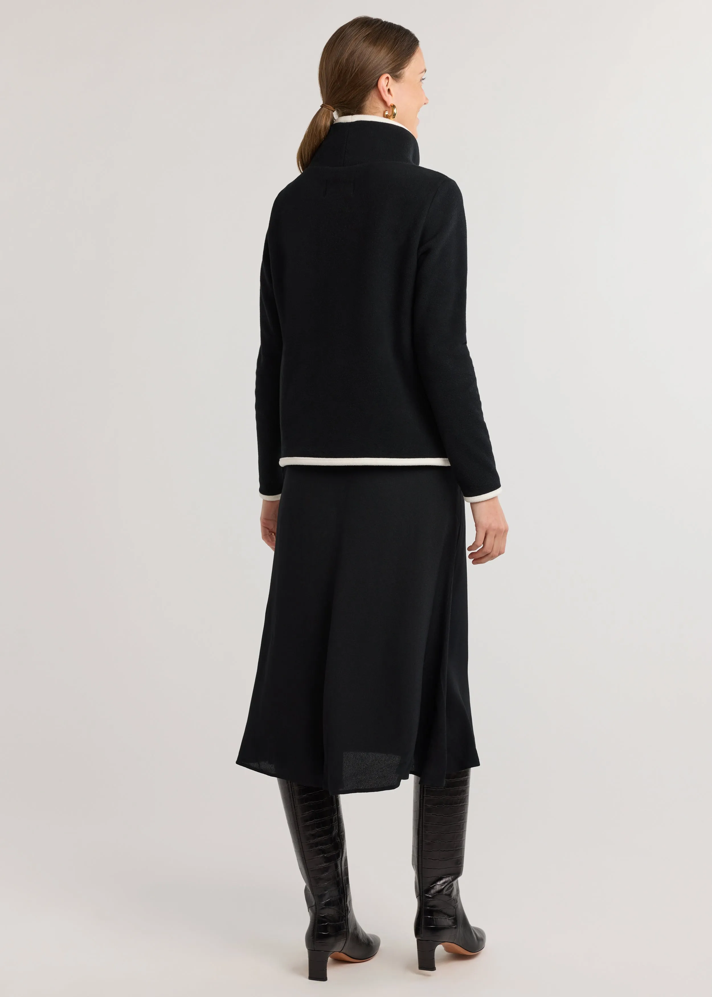 Park Slope with Tipping in Vello Fleece (Black/Cream) sold by Dudley Stephens product image thumbnail 4