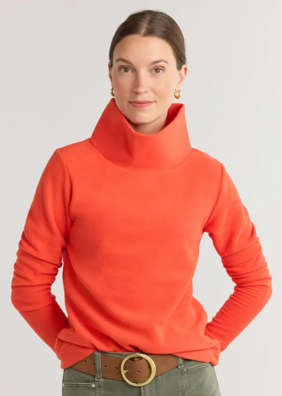 Park Slope Turtleneck in Vello Fleece (Paprika) sold by Dudley Stephens