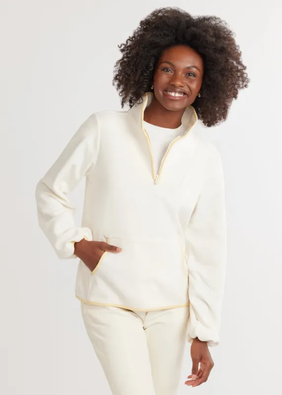 Skylark Pullover in Terry Fleece (Cream) sold by Dudley Stephens