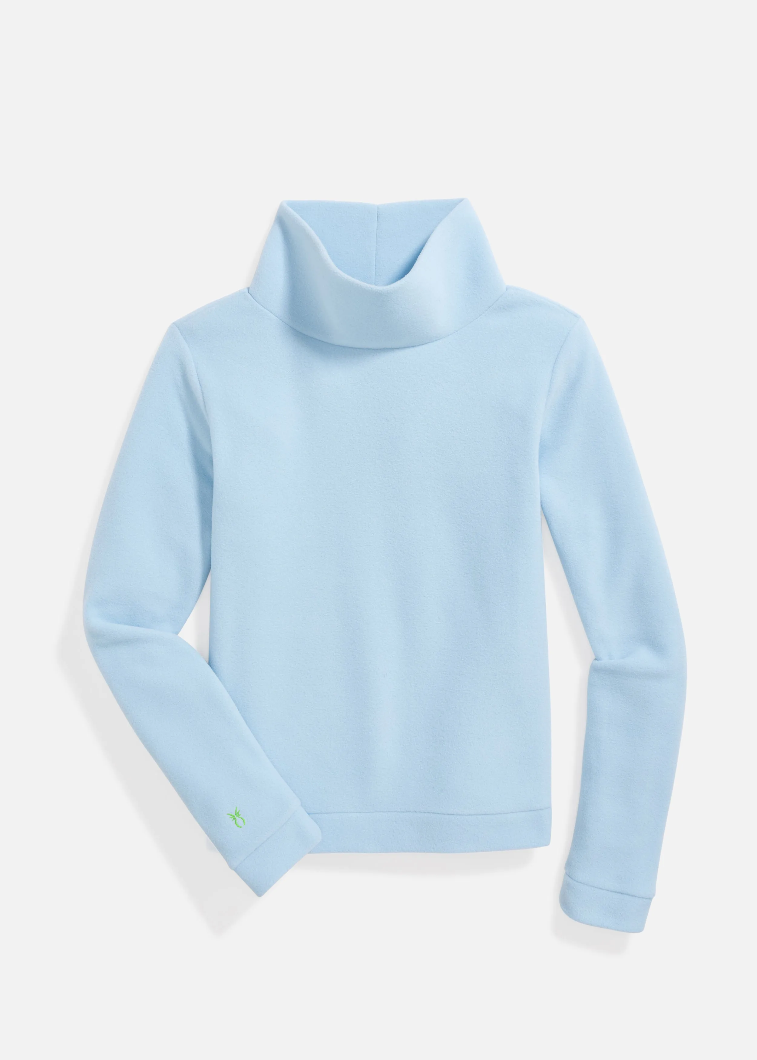 Park Slope Turtleneck in Vello Fleece (Ice Blue) sold by Dudley Stephens product image thumbnail 5