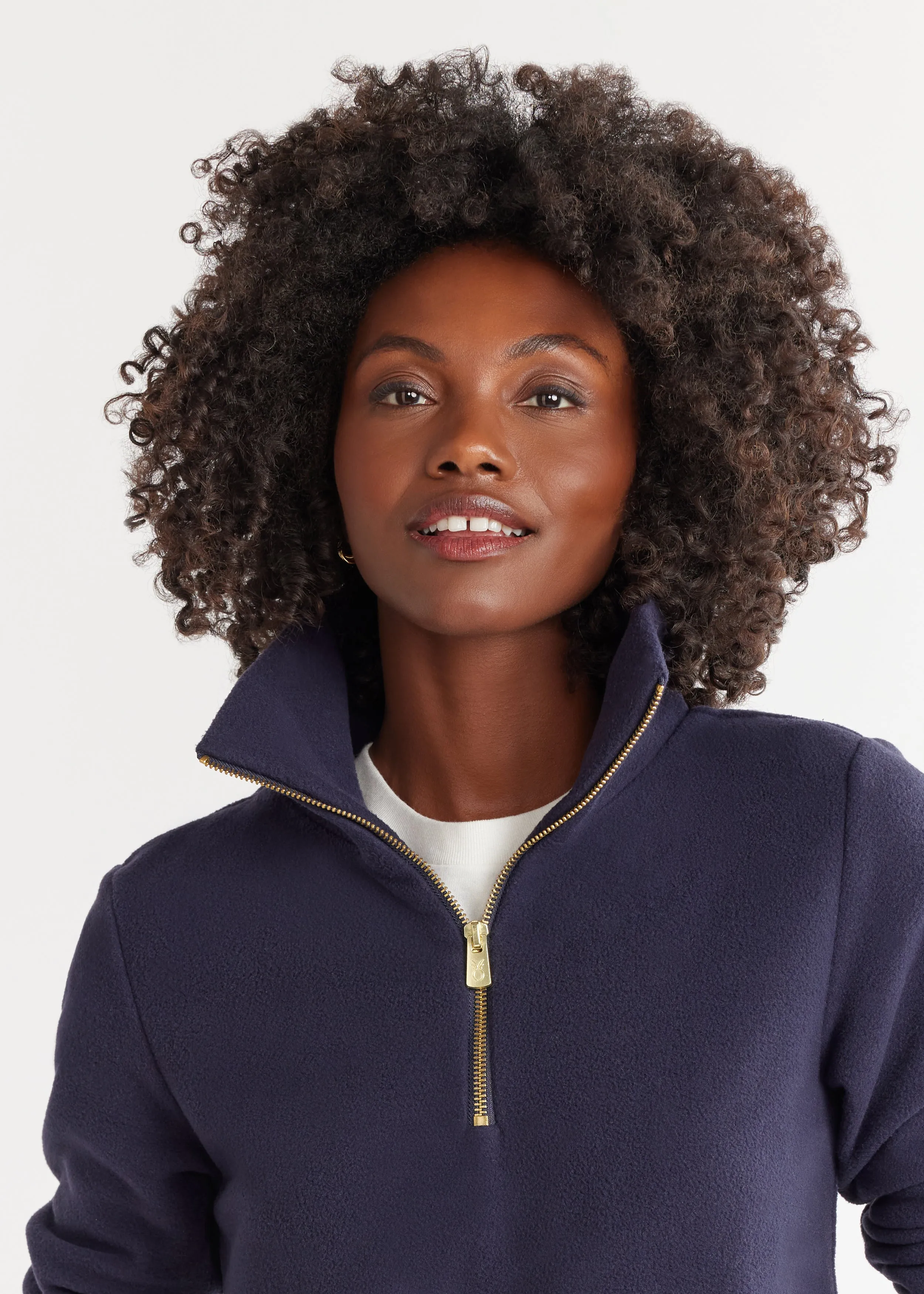 Manchester Pullover in Vello Fleece (Navy) sold by Dudley Stephens product image thumbnail 2