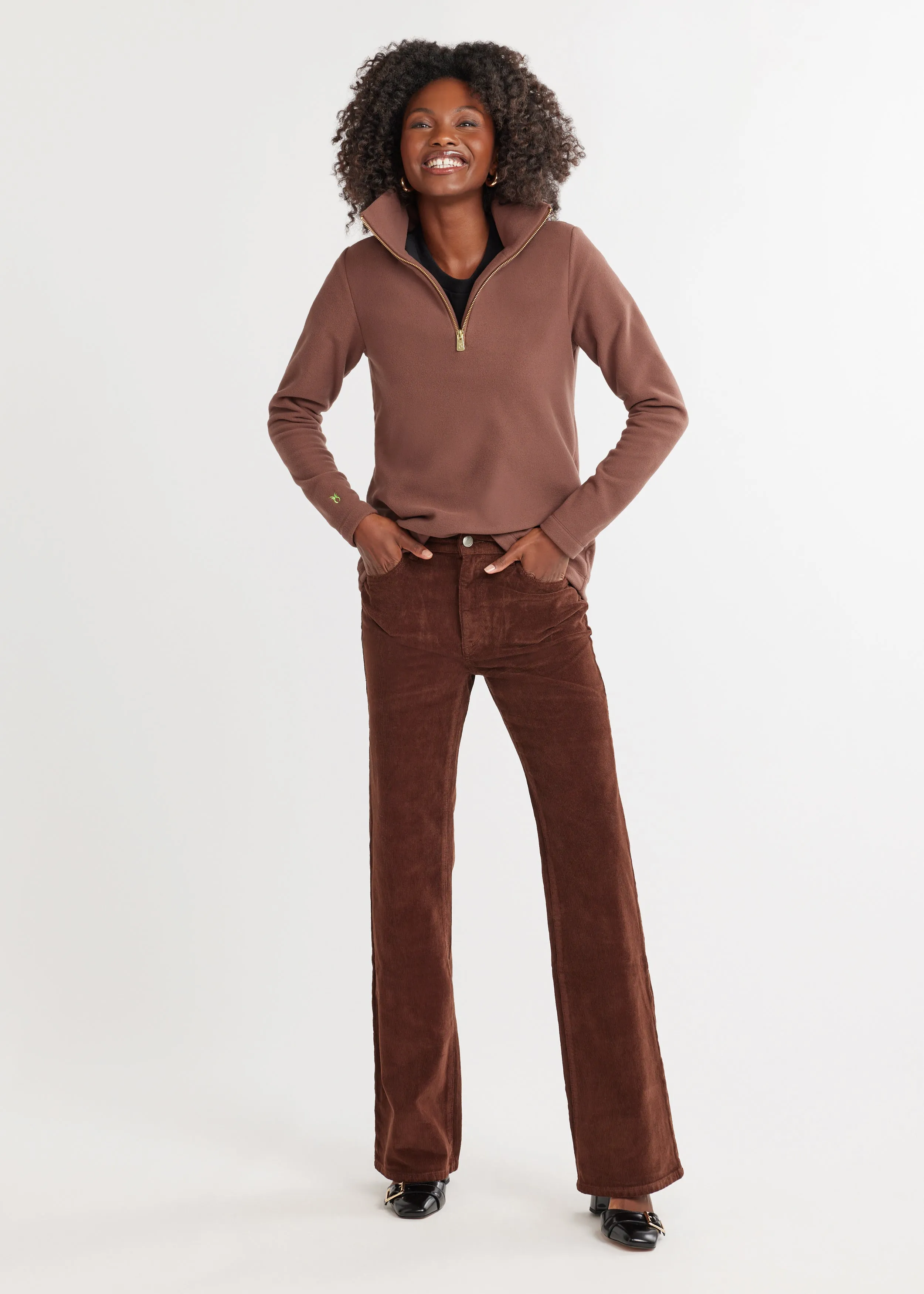 Manchester Pullover in Vello Fleece (Chestnut) sold by Dudley Stephens product image thumbnail 3