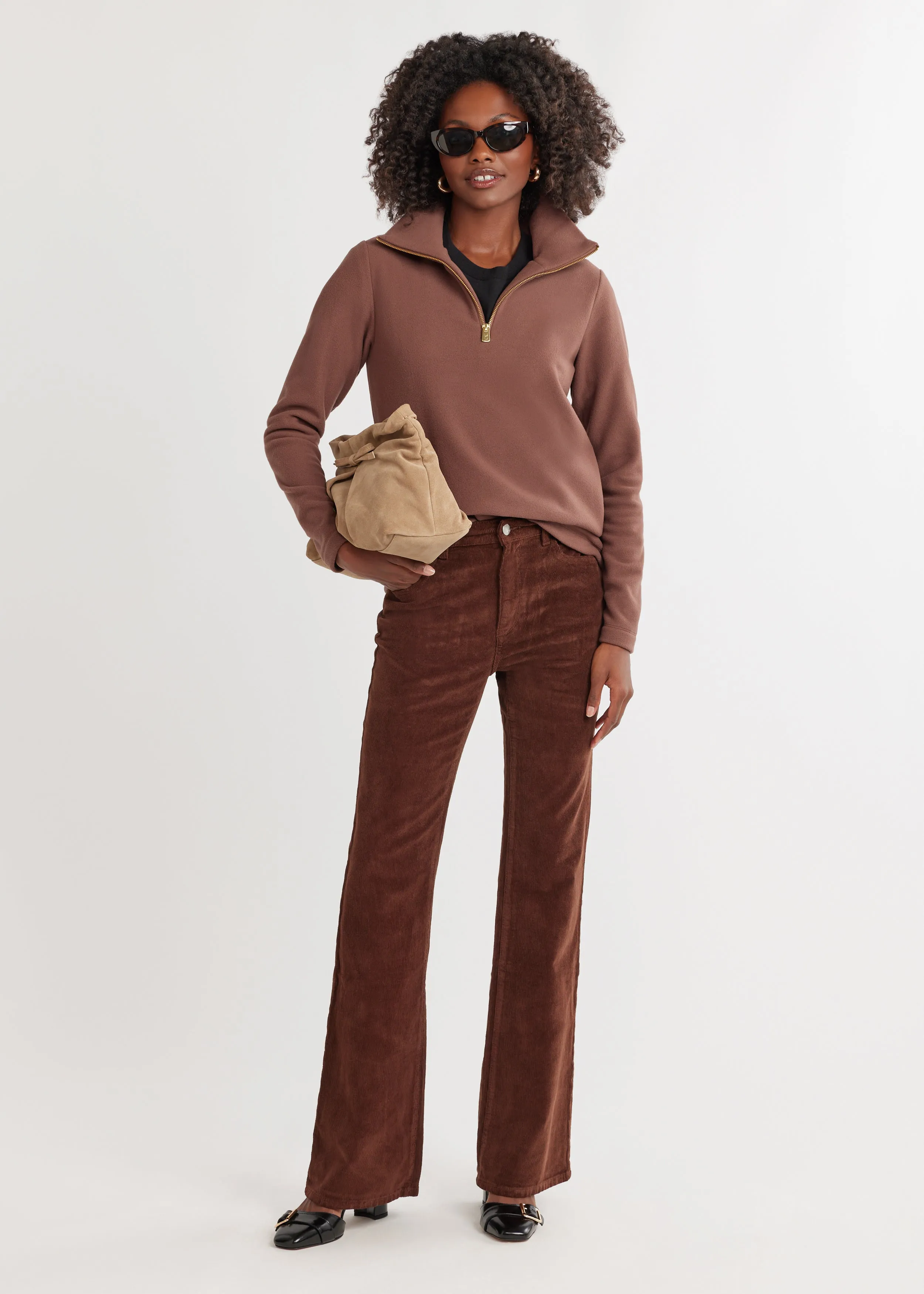 Manchester Pullover in Vello Fleece (Chestnut) sold by Dudley Stephens product image thumbnail 2