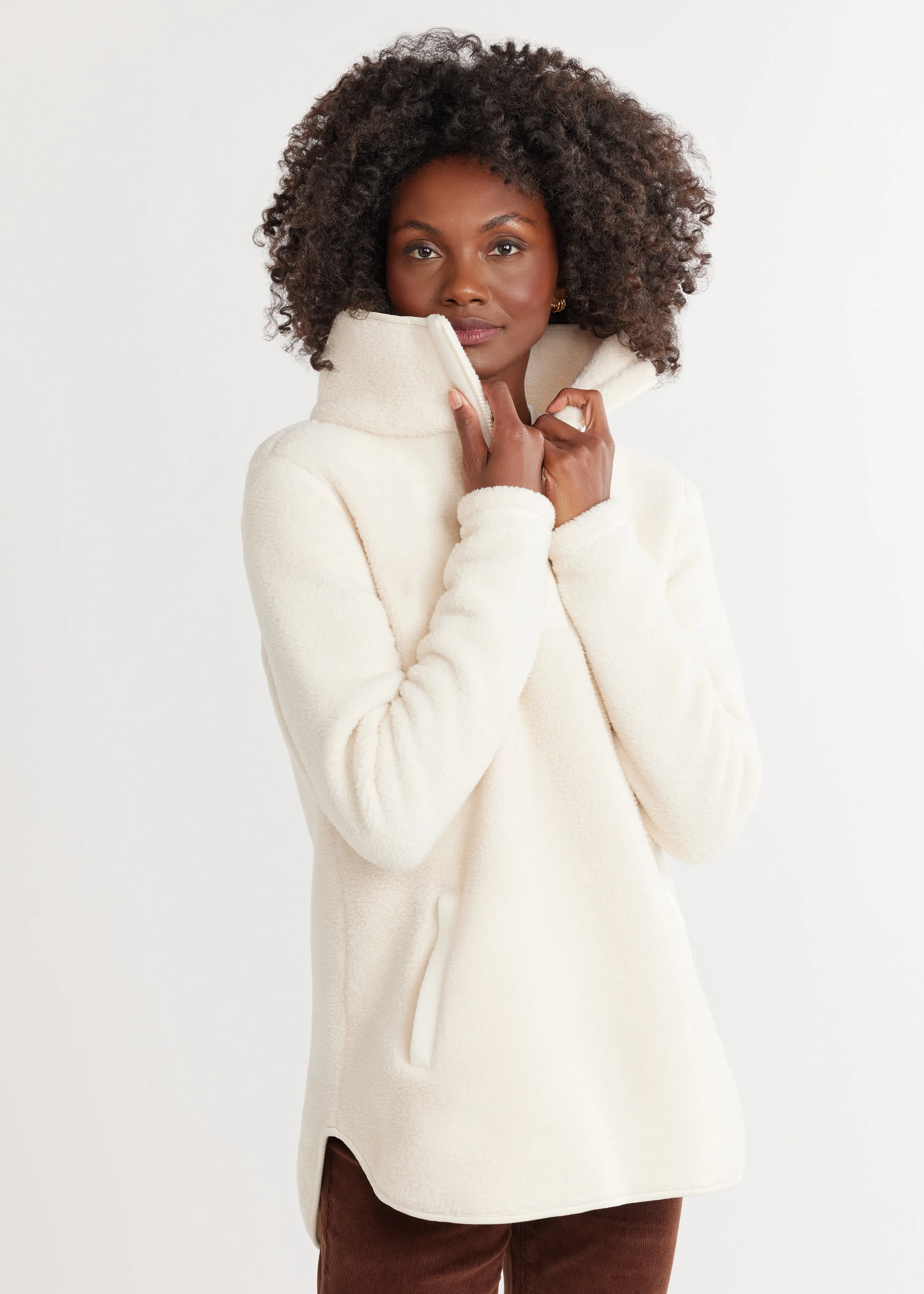 Laurel Pullover in Sherpa Fleece (Cream) sold by Dudley Stephens product image thumbnail 2