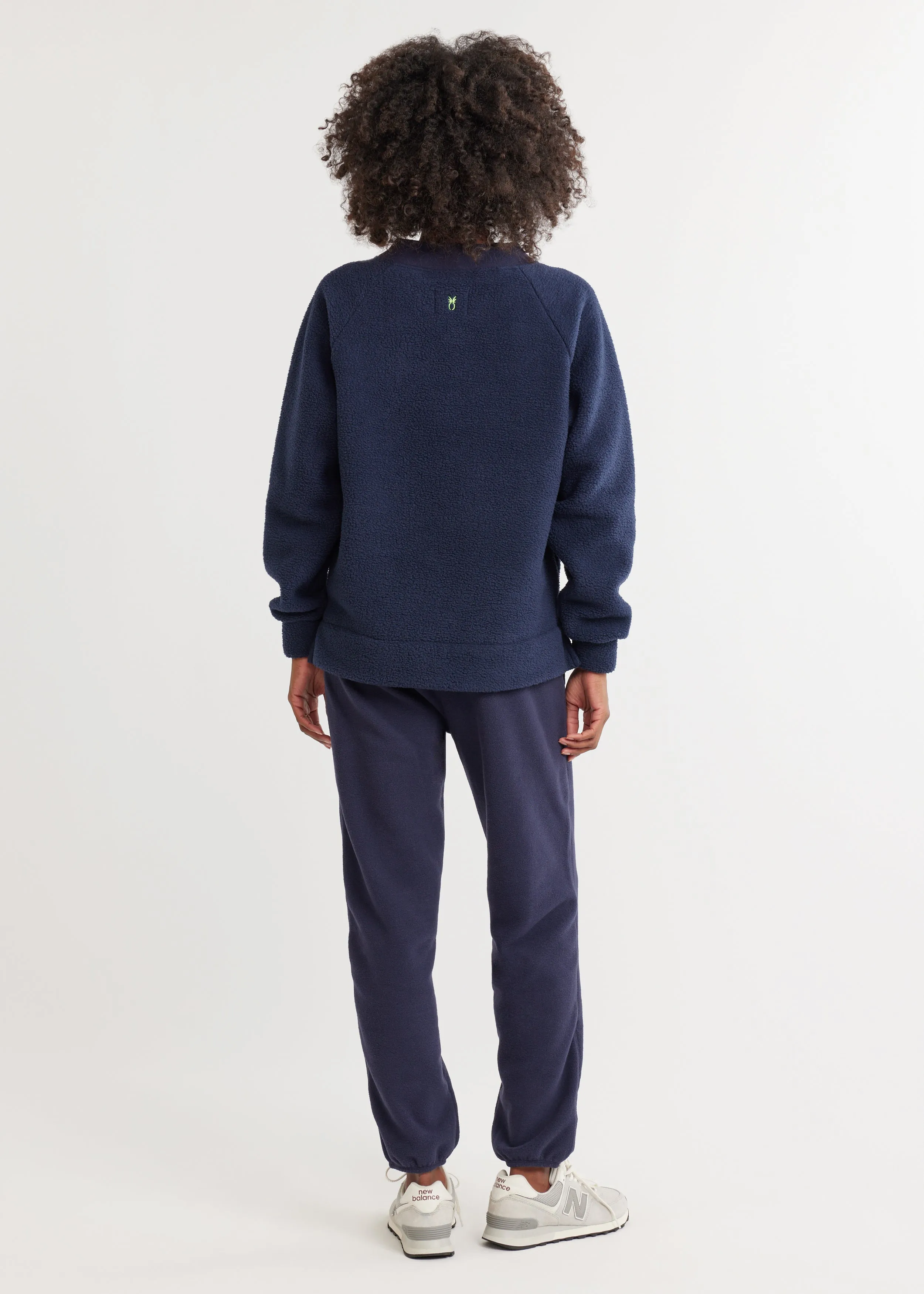 Stanwich Sweatshirt in Sherpa/Vello Fleece (Navy) sold by Dudley Stephens product image thumbnail 4