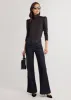 Kiawah Turtleneck in Luxe Stretch (Black) sold by Dudley Stephens