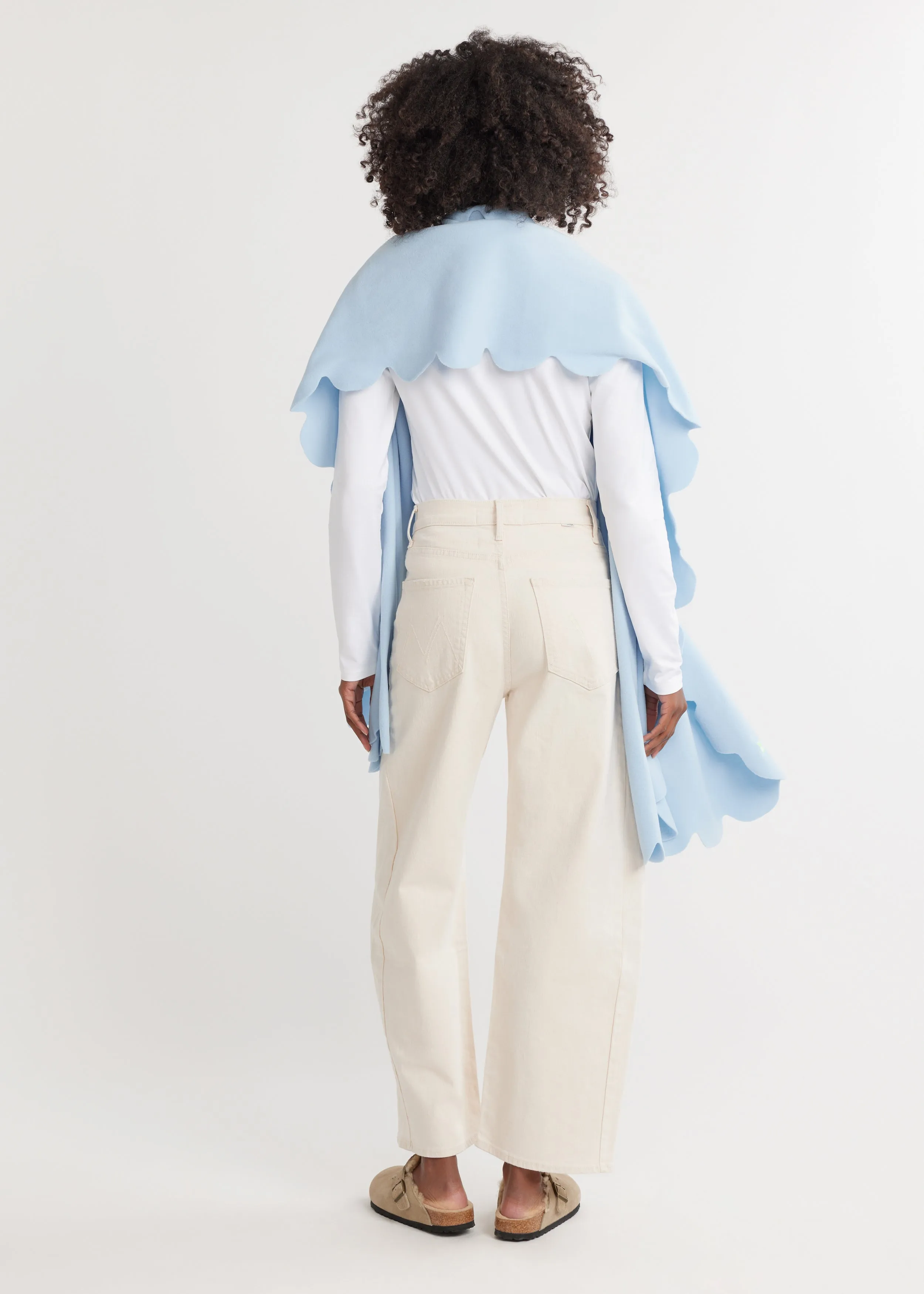 Five Mile River Scarf in Vello Fleece (Ice Blue) sold by Dudley Stephens product image thumbnail 4