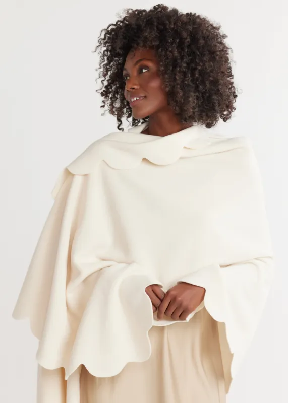 Five Mile River Scarf in Vello Fleece (Cream) sold by Dudley Stephens