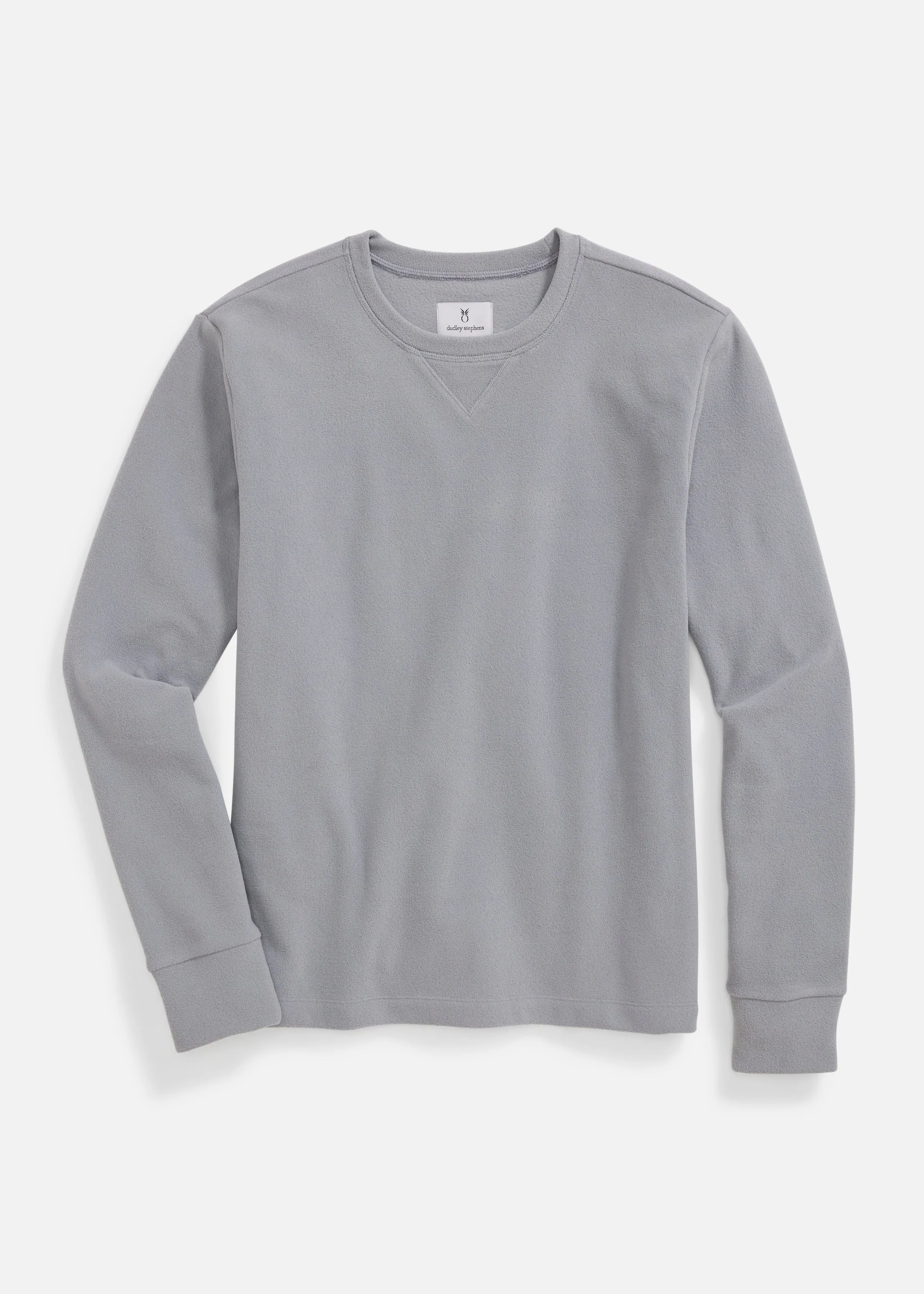 Men's Gramercy Crewneck in Terry Fleece (Grey) sold by Dudley Stephens