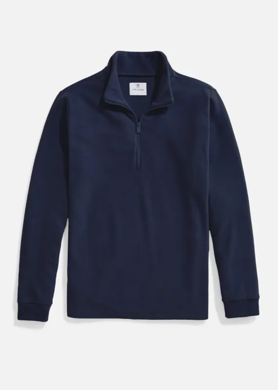 Men's Duffield Pullover in Terry Fleece (Navy) sold by Dudley Stephens