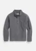 Men's Beacon Pullover in Double Layer Vello Fleece (Charcoal Grey) sold by Dudley Stephens
