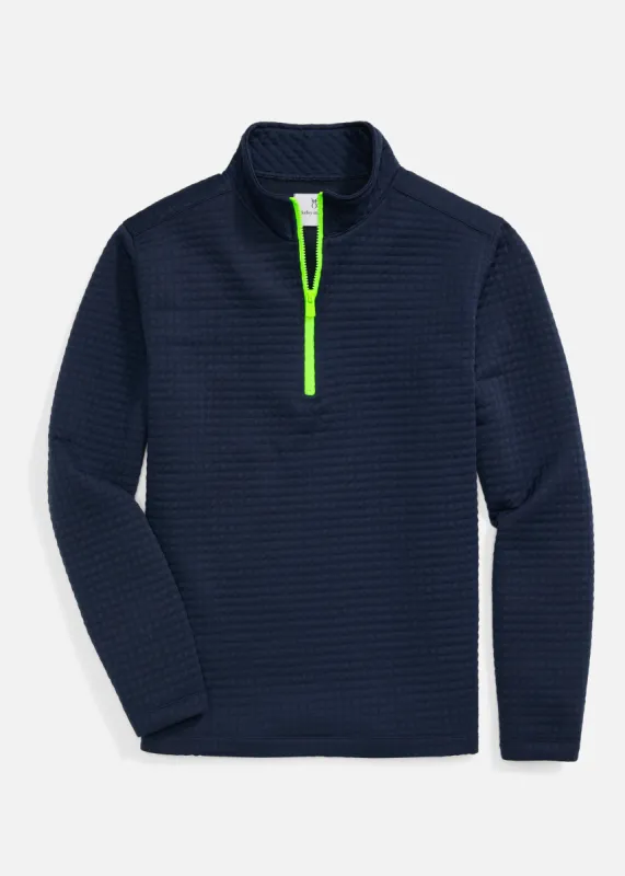 Men's Duffield Pullover in Waffle (Navy) sold by Dudley Stephens