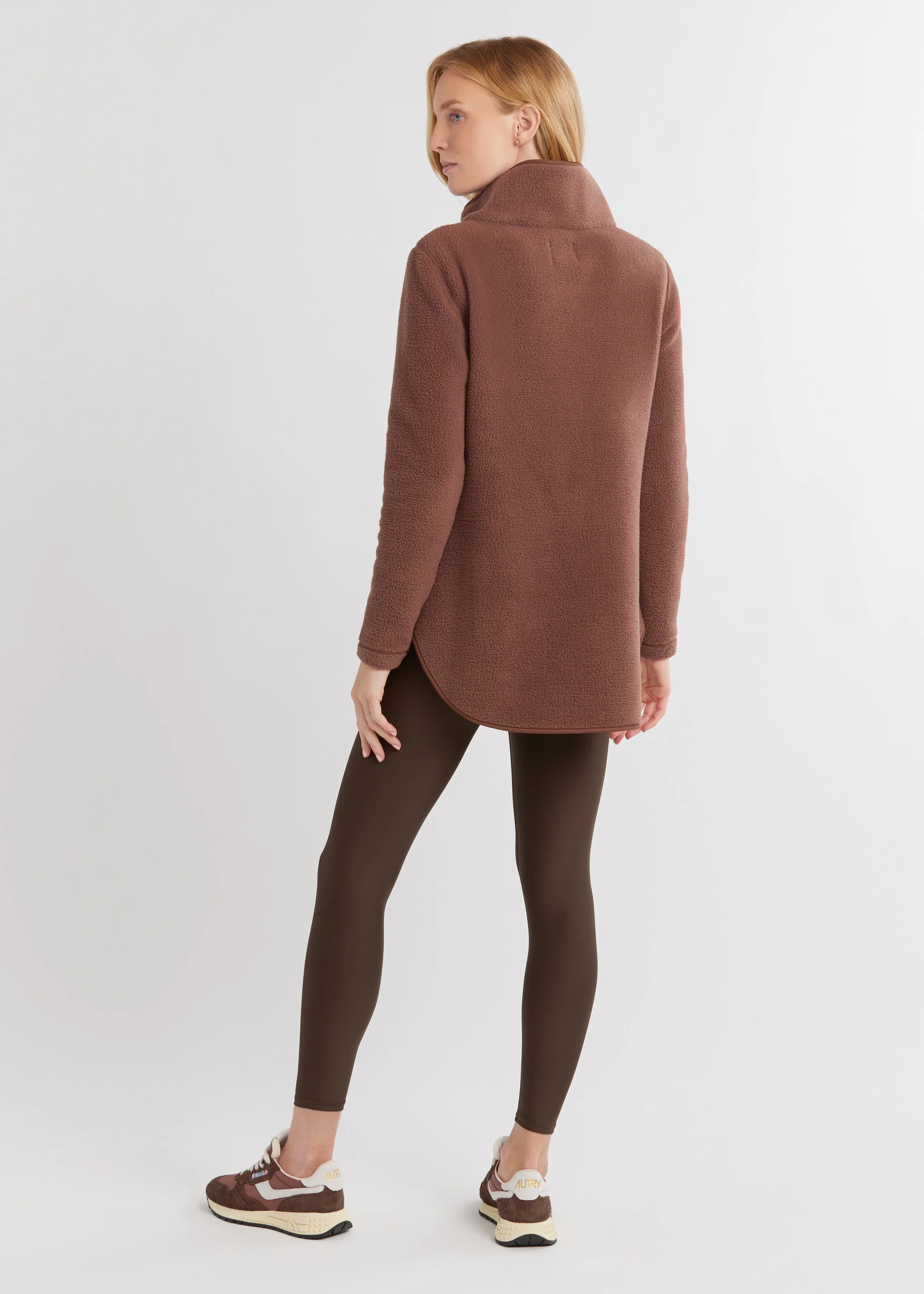 Laurel Pullover in Sherpa Fleece (Chestnut) sold by Dudley Stephens product image thumbnail 4