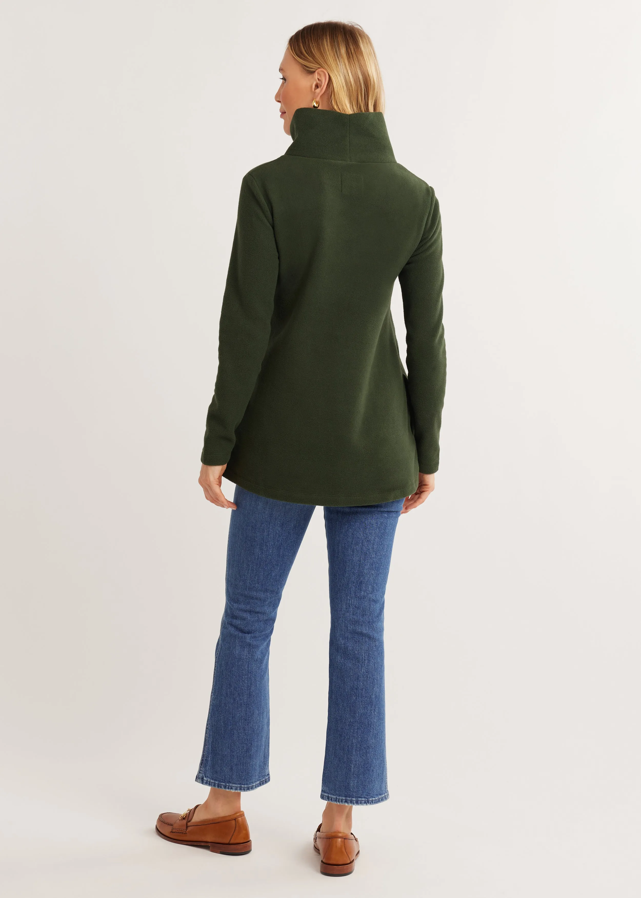 Cobble Hill Turtleneck in Vello Fleece (Spruce) sold by Dudley Stephens product image thumbnail 4