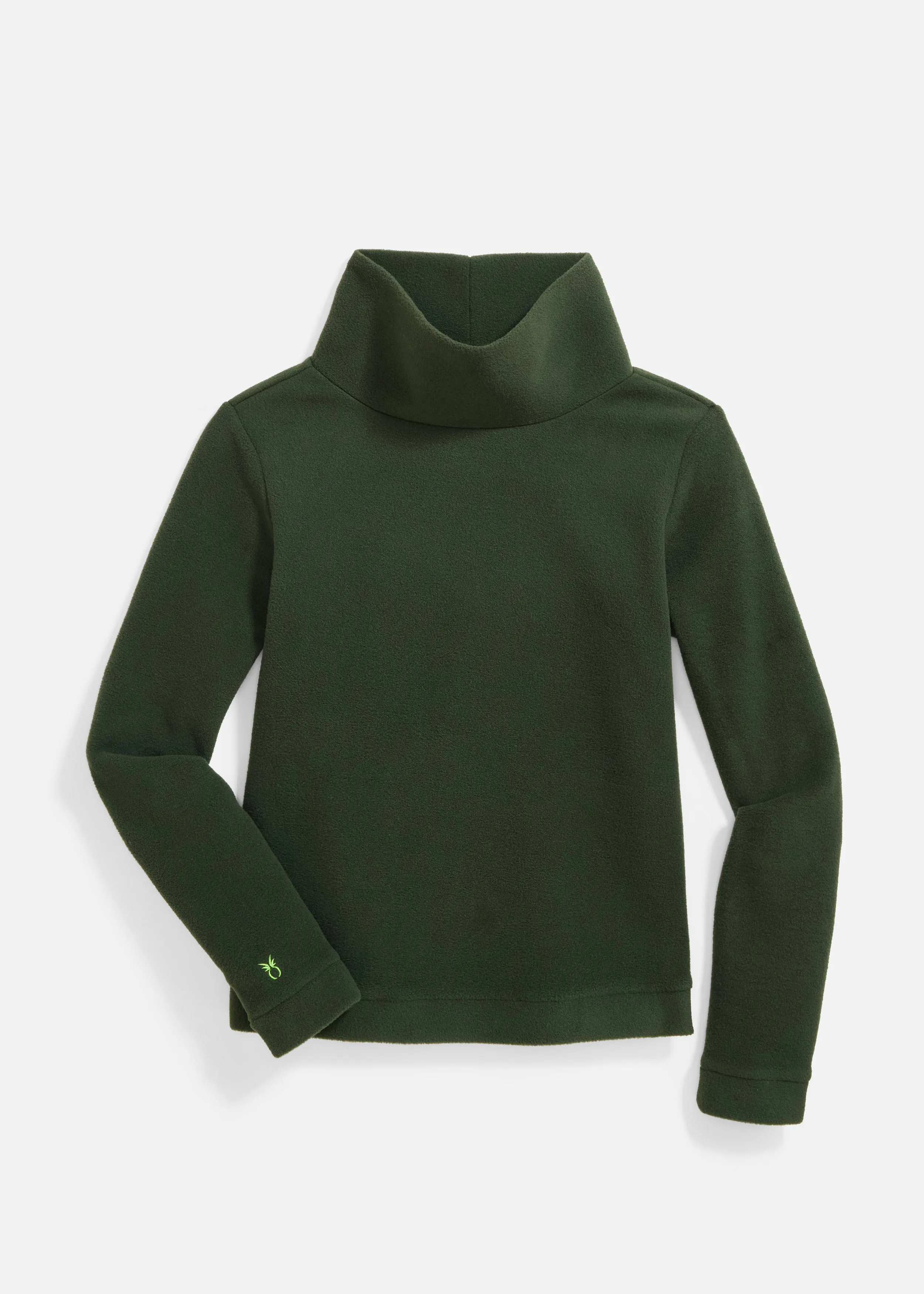 Park Slope Turtleneck in Vello Fleece (Spruce) sold by Dudley Stephens product image thumbnail 4