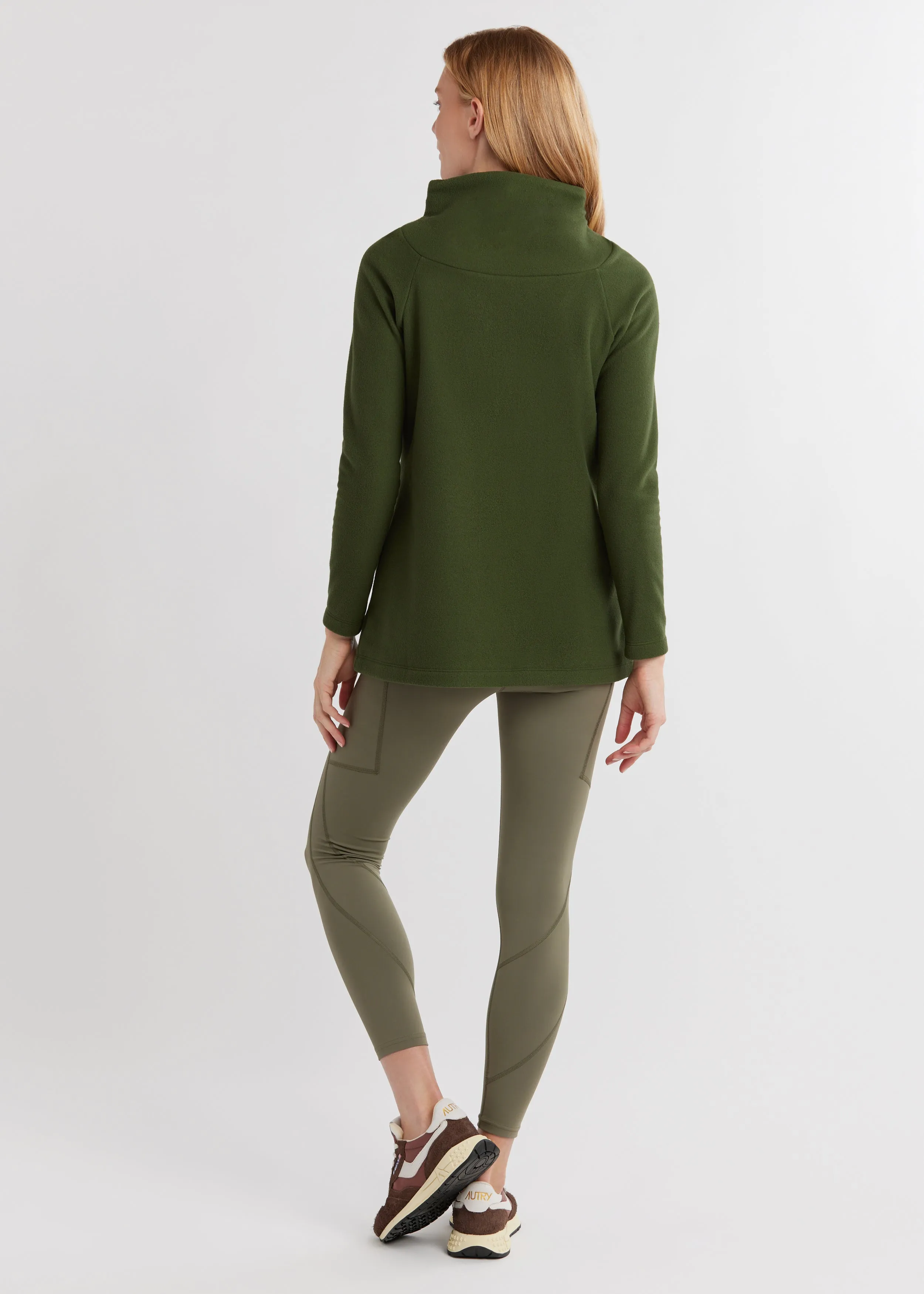 Marielle Mock Neck in Vello Fleece (Spruce) sold by Dudley Stephens product image thumbnail 4
