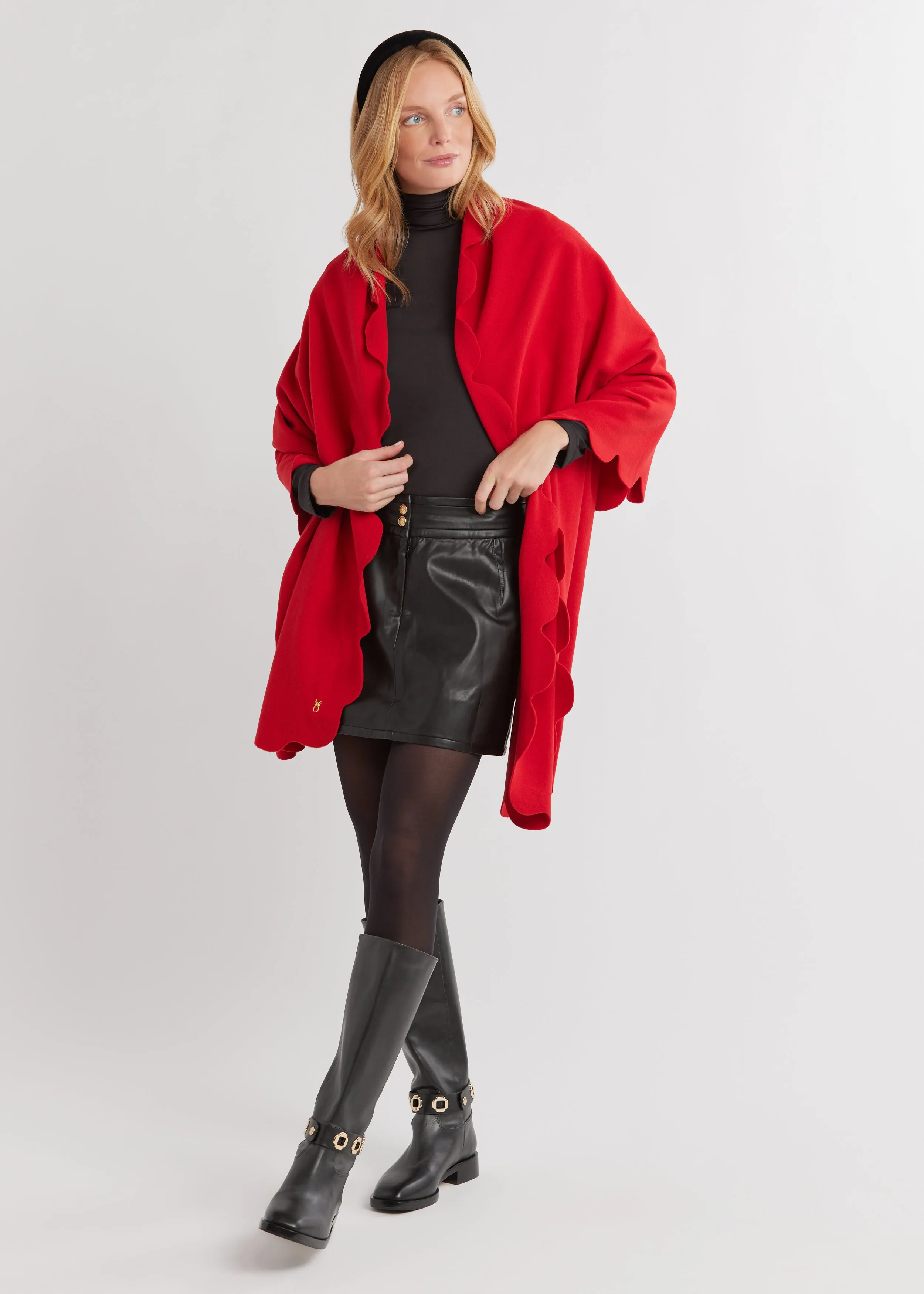 Five Mile River Scarf in Vello Fleece (Scarlet) sold by Dudley Stephens product image thumbnail 3