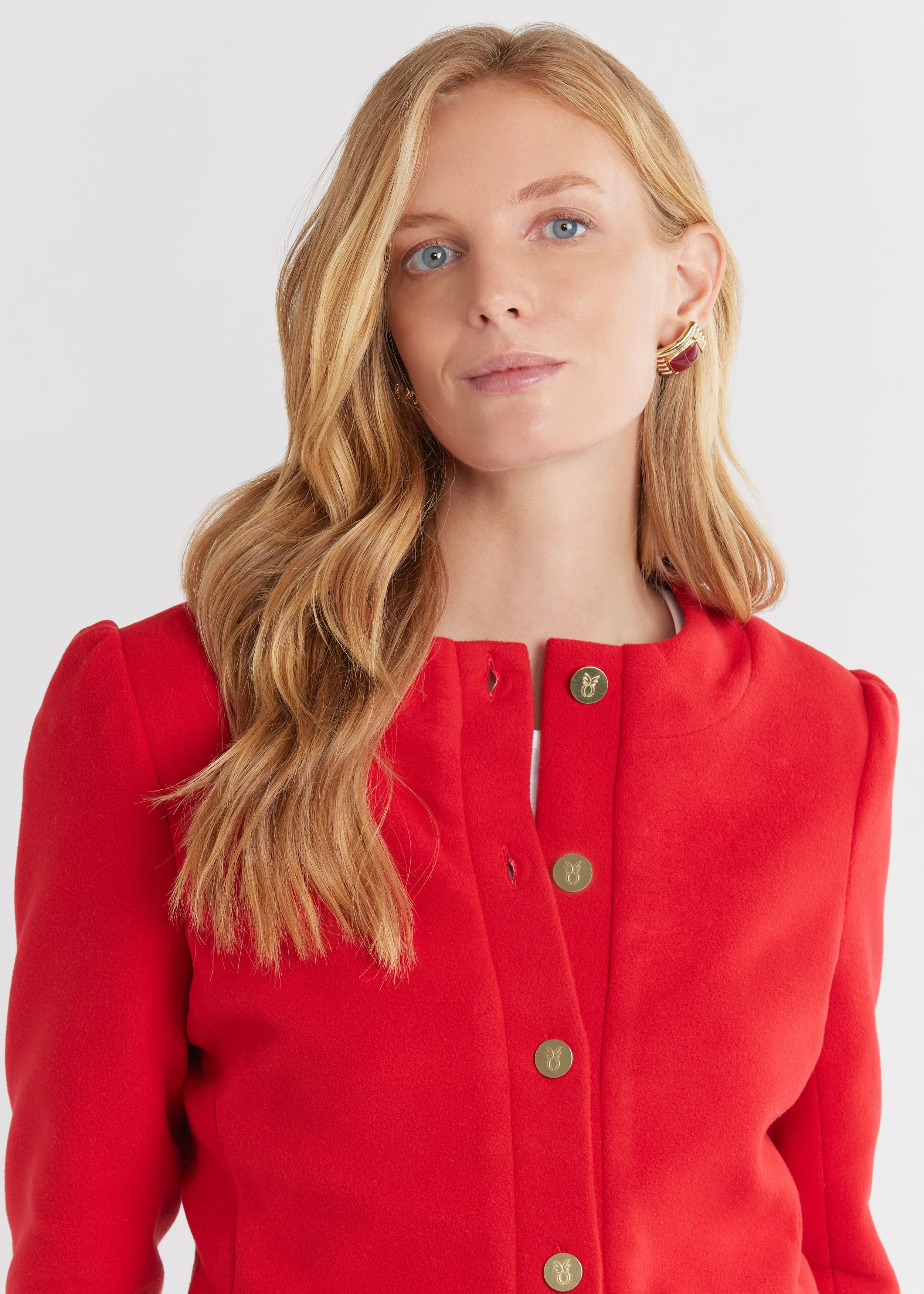 Diana Jacket in Vello Fleece (Scarlet) sold by Dudley Stephens product image thumbnail 3