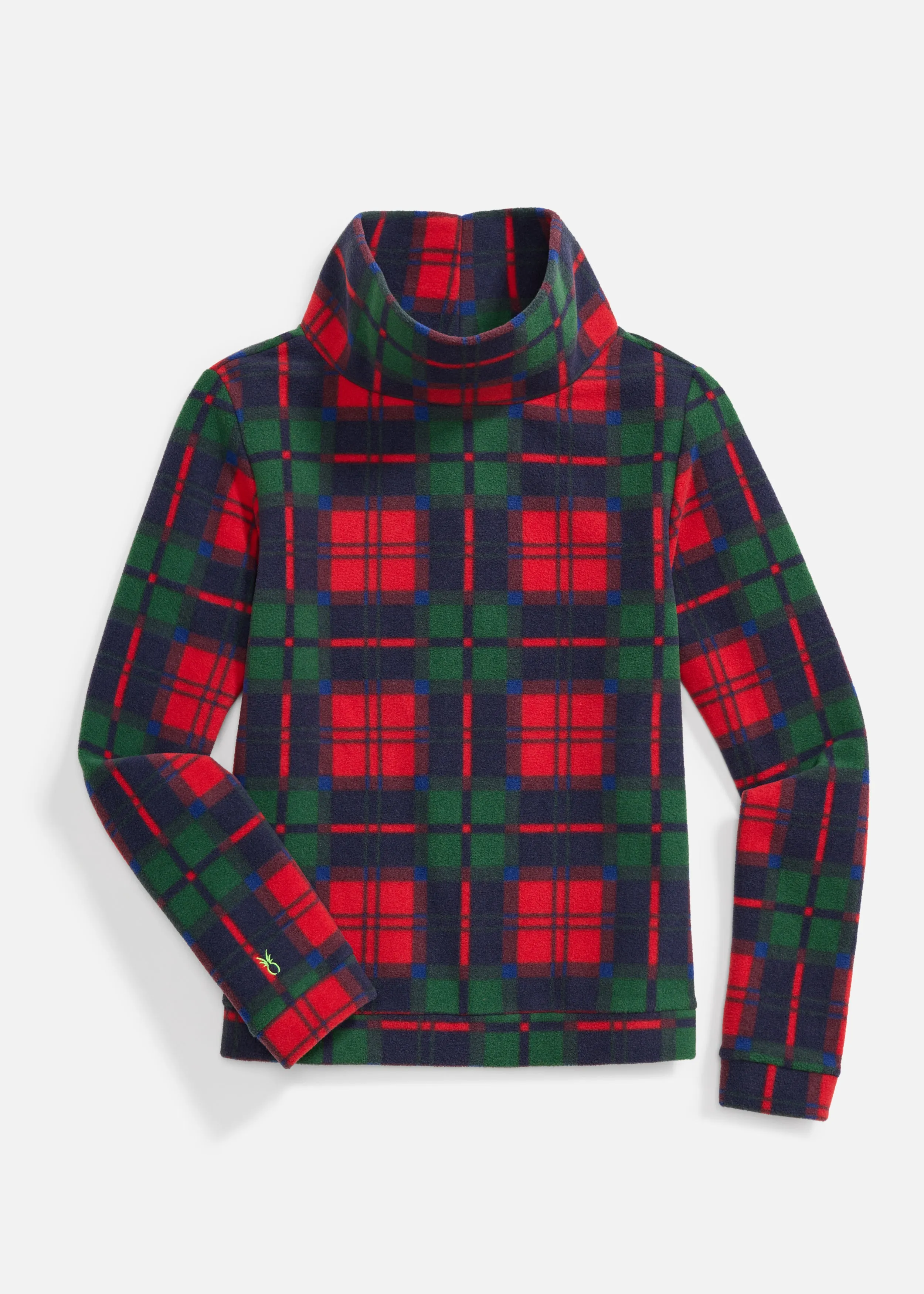 Park Slope Turtleneck in Vello Fleece (Festive Tartan) sold by Dudley Stephens product image thumbnail 5