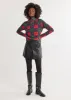 Park Slope Turtleneck in Vello Fleece (Festive Tartan) sold by Dudley Stephens