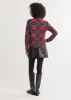 Park Slope Turtleneck in Vello Fleece (Festive Tartan) sold by Dudley Stephens