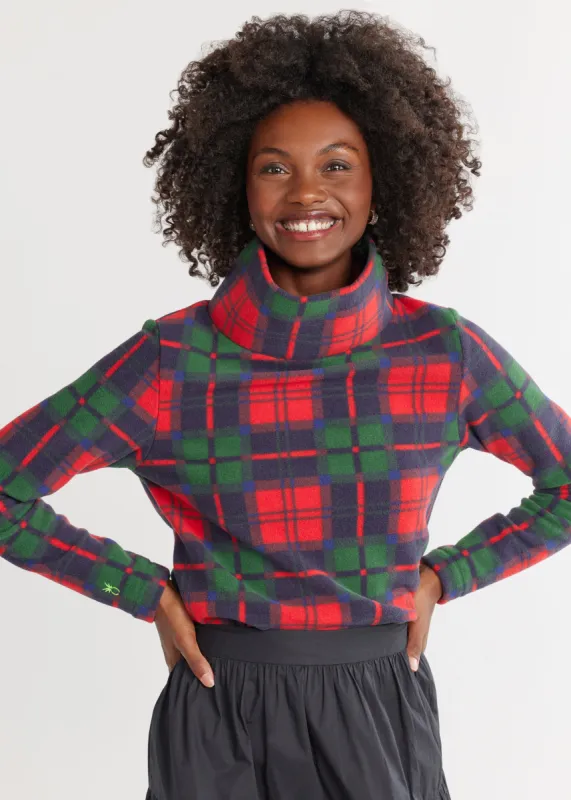 Greenpoint Turtleneck in Vello Fleece (Festive Tartan) sold by Dudley Stephens