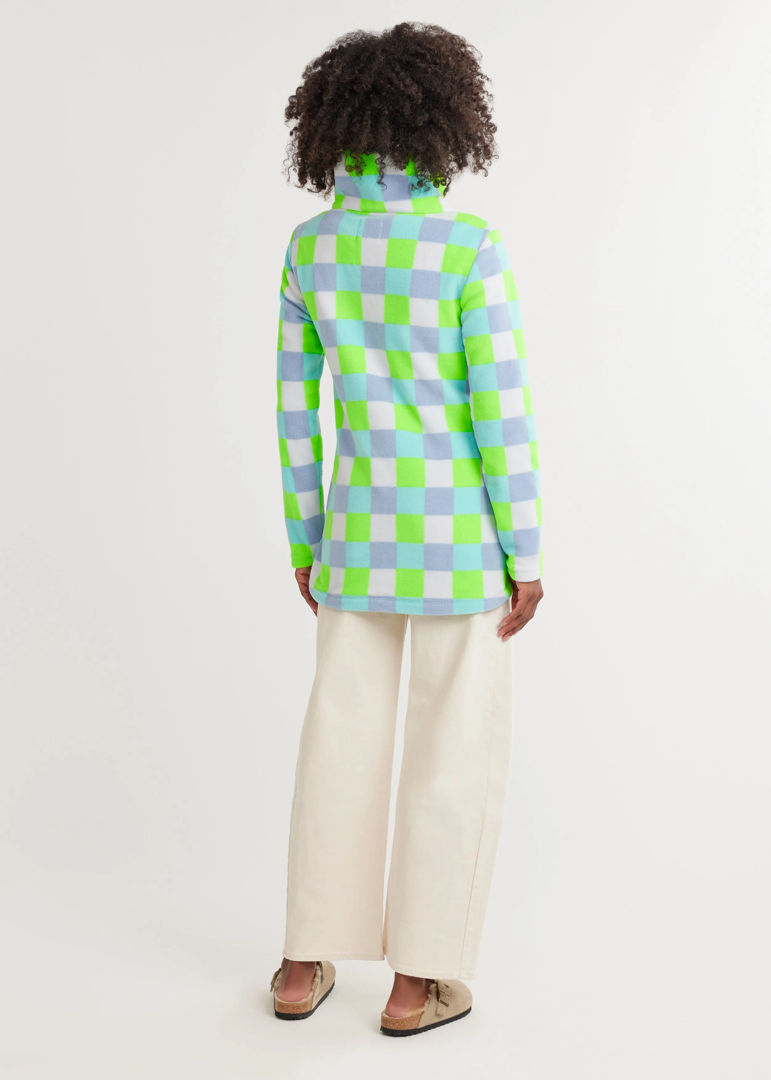 Prospect Pullover in Vello Fleece (Neon Gingham) sold by Dudley Stephens product image thumbnail 4