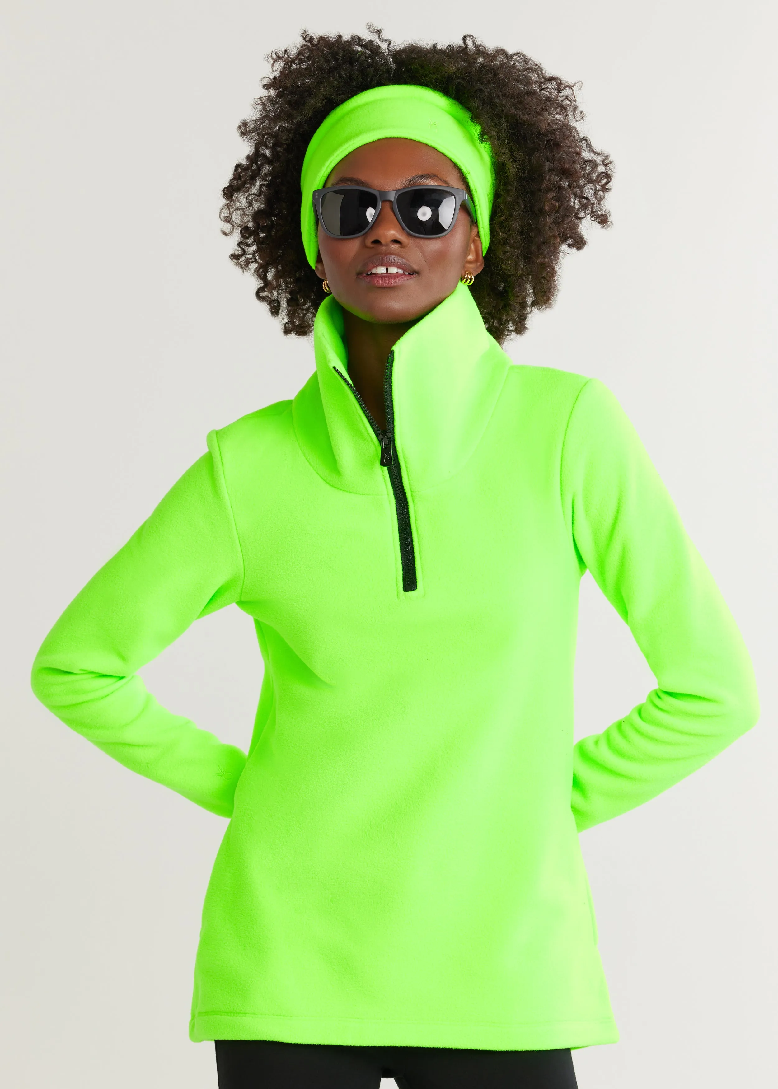 Prospect Pullover in Vello Fleece (Dudley Green) sold by Dudley Stephens