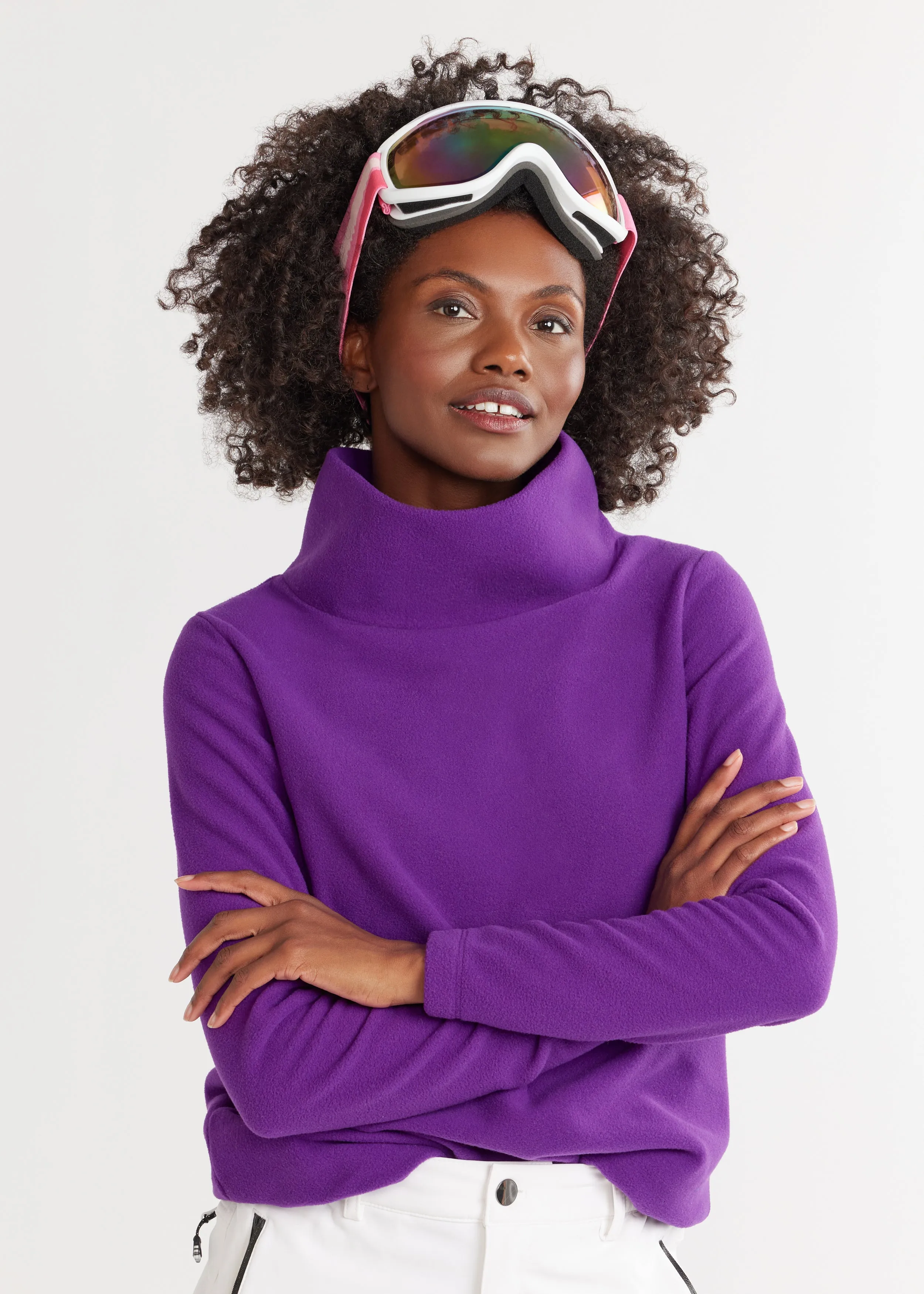 Greenpoint Turtleneck in Vello Fleece (Purple) sold by Dudley Stephens product image thumbnail 2