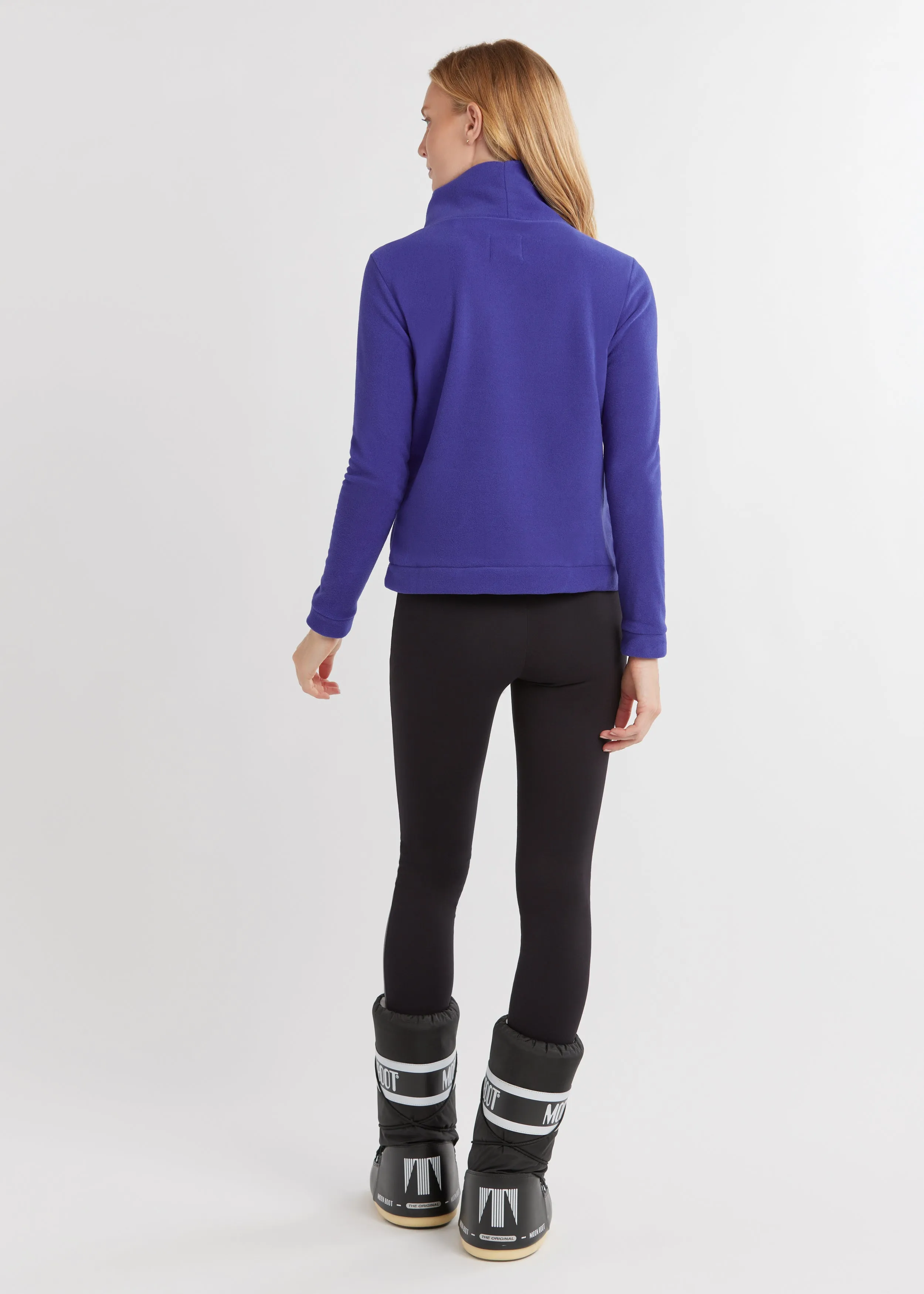 Park Slope Turtleneck in Vello Fleece (Cobalt) sold by Dudley Stephens product image thumbnail 4